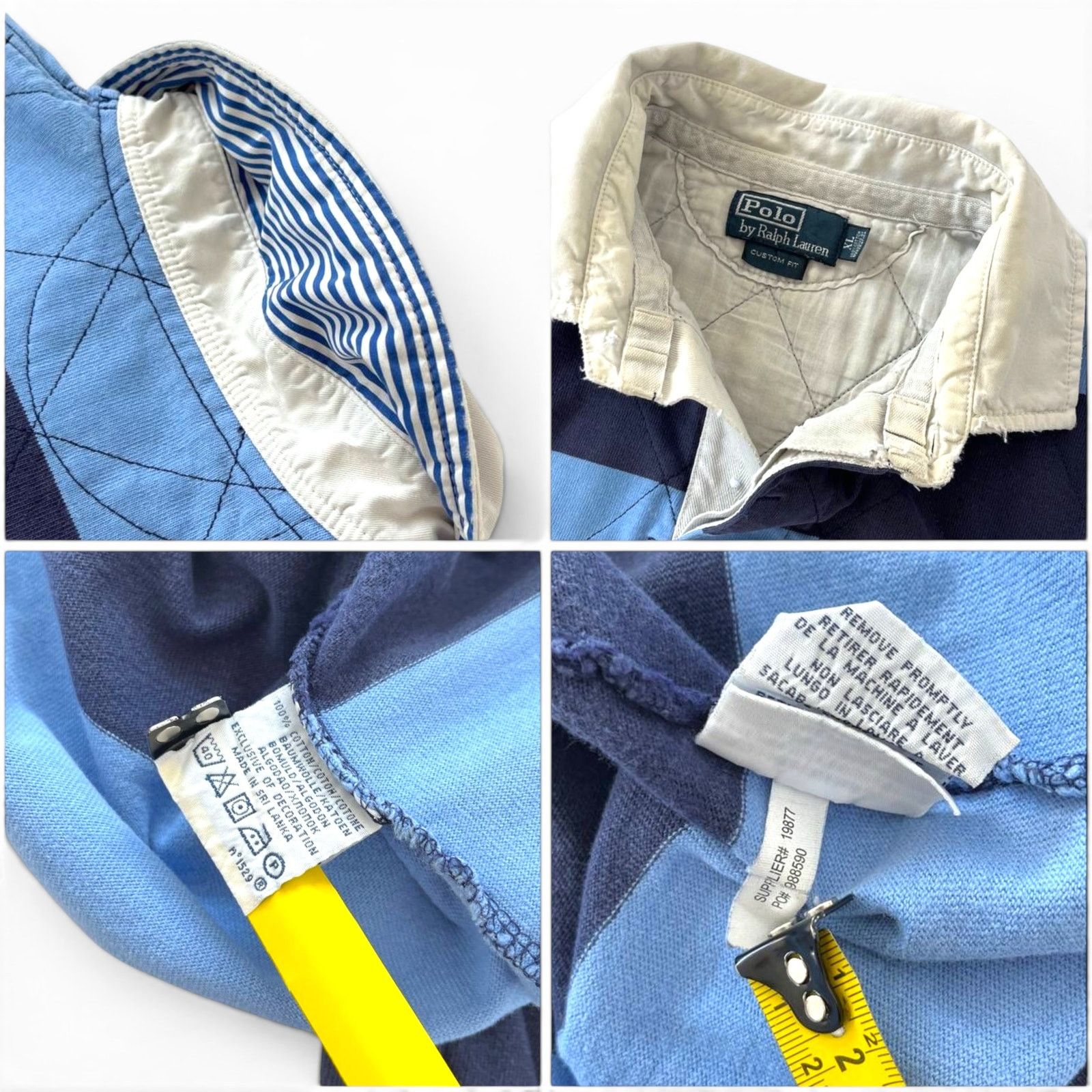 Ralph Lauren Polo Ralph Lauren Striped Rugby Shirt Size US XL / EU 56 / 4 - 5 Thumbnail