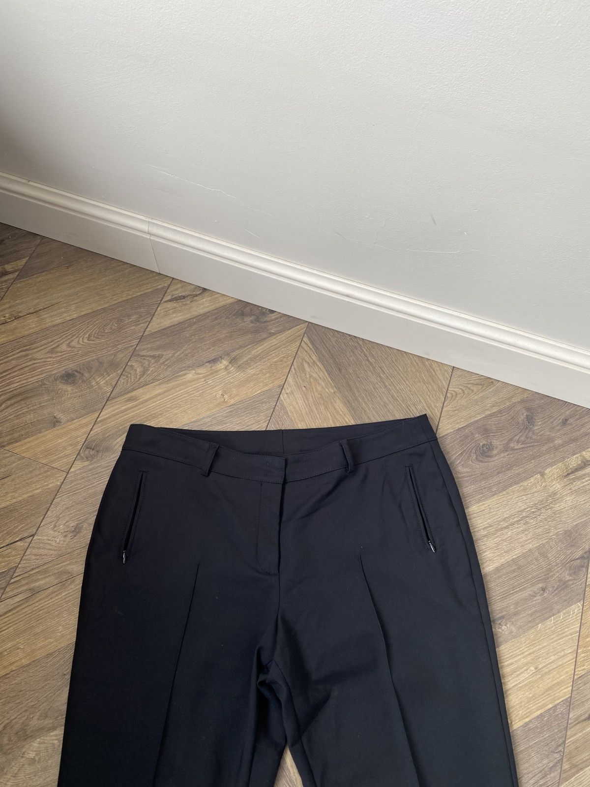Akris Vintage Akris Black Pleated Career womens Trouser Pants Size 36" / US 14 / IT 50 - 5 Thumbnail