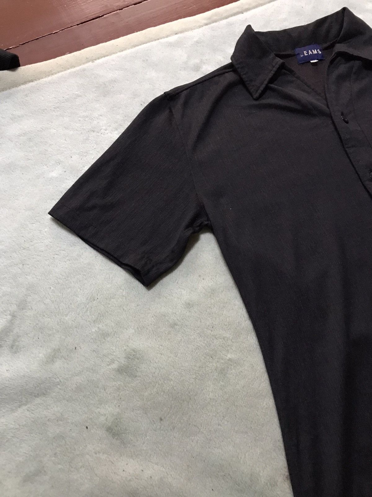 Beams Plus × Japanese Brand × Vintage Vintage Beams Button Up Black Shirt Size M / US 6-8 / IT 42-44 - 3 Thumbnail