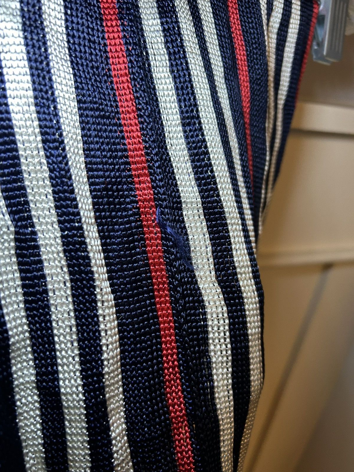 Burberry Vintage Burberry multi colour stripe poly knit scarf Size ONE SIZE - 8 Thumbnail