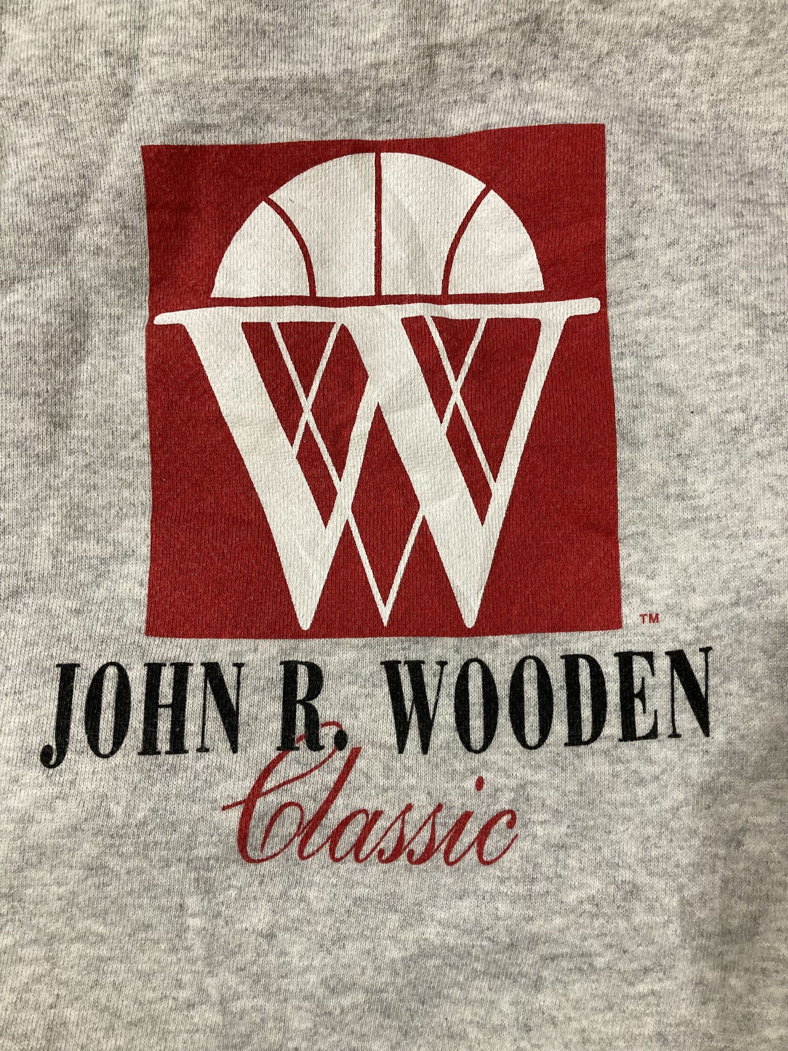 Vintage Vintage John Robert Wooden Basketball Sweatshirt Size US XL / EU 56 / 4 - 6 Thumbnail