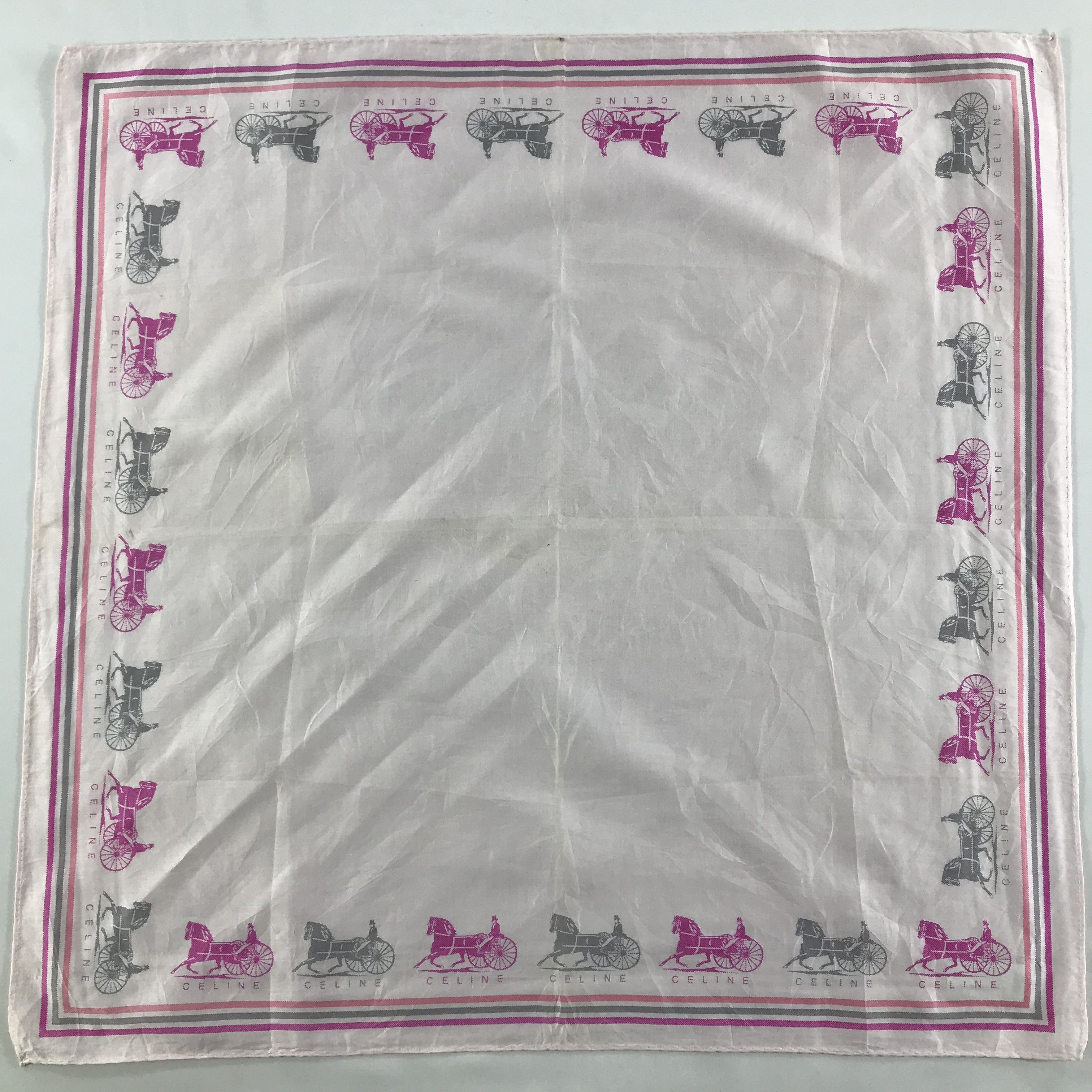 Celine × Vintage Celine Bandana / Handkerchief / Neckerchief - S1320 Size ONE SIZE - 1 Thumbnail