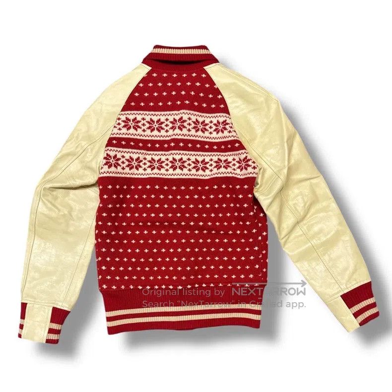 Junya Watanabe Junya Watanabe Wool and Leather Patchwork Baseball Jacket Size US S / EU 44-46 / 1 - 4 Thumbnail