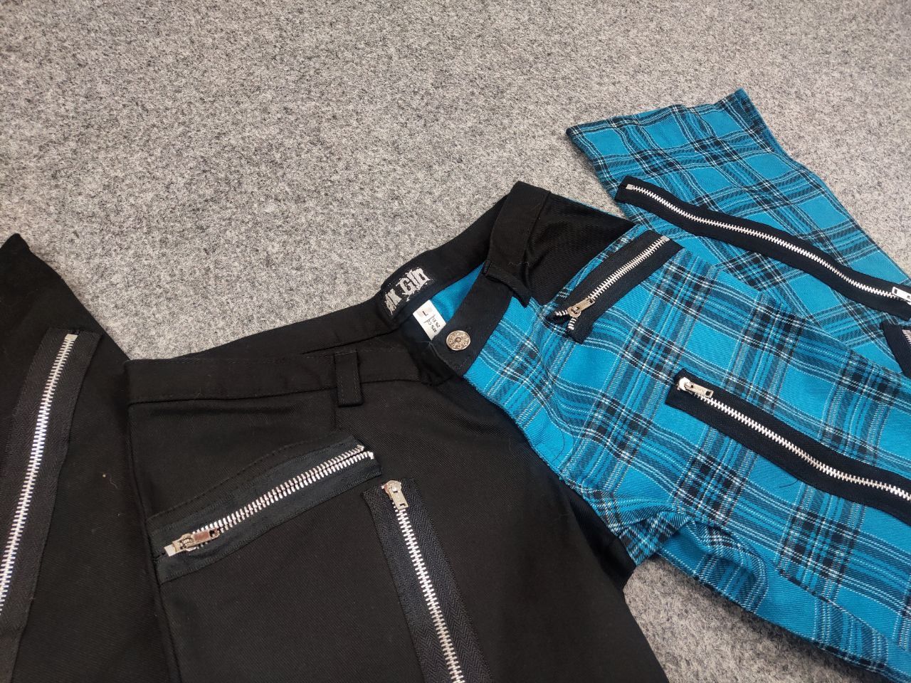 Japanese Brand Nix Gilt Y2K Vintage Avant Garde Gothic Patchwo Zipper Pants Size 32" / US 10 / IT 46 - 11 Thumbnail