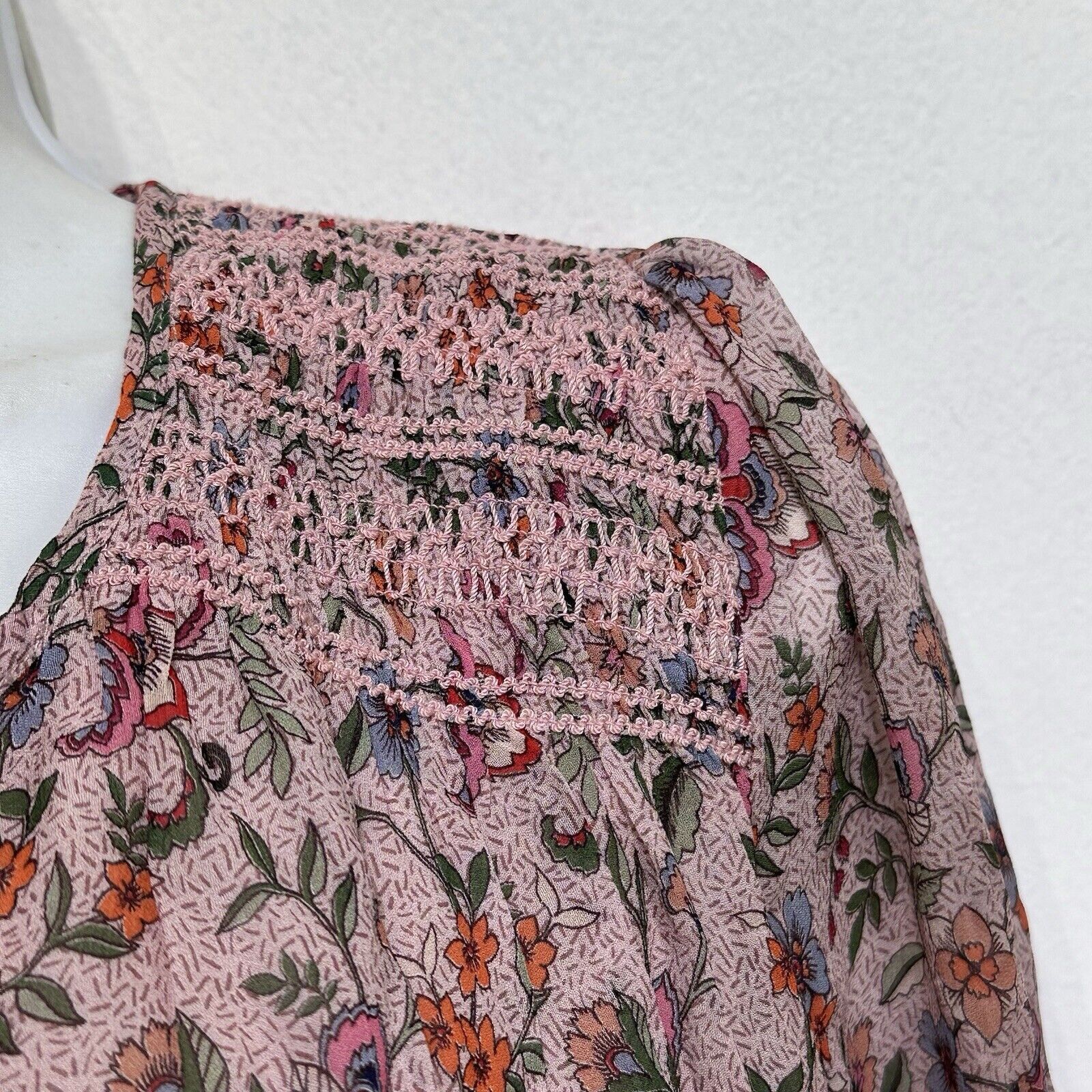 Johnny Was JADE by JOHNNY WAS Maha Rayon Floral Embroidered Dress XS Size XS / US 0-2 / IT 36-38 - 9 Thumbnail