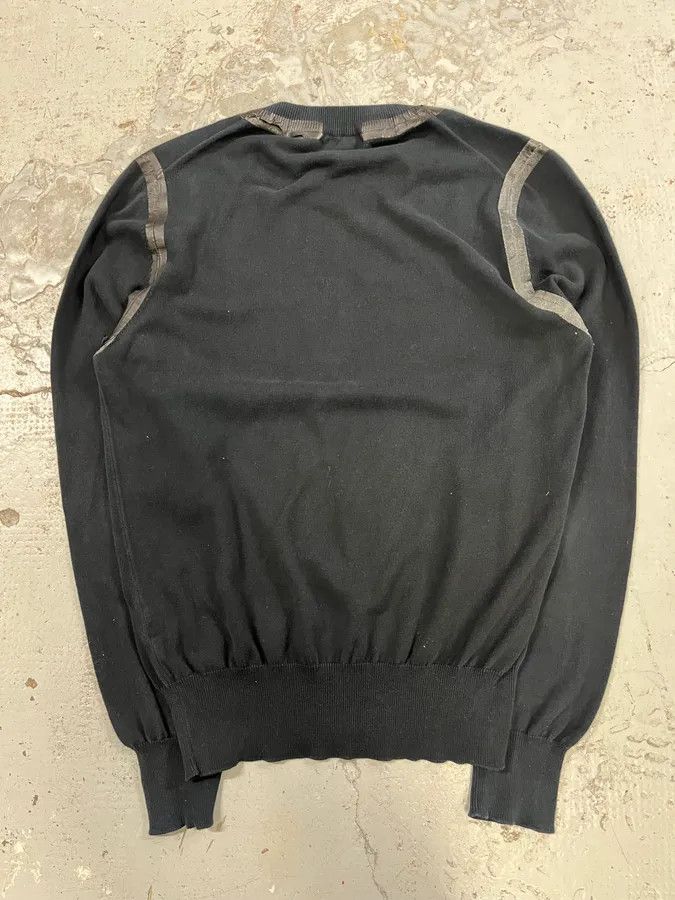 Dolce & Gabbana AW2003 Dolce & Gabbana Black Wool Tapes Sweater Size US S / EU 44-46 / 1 - 7 Thumbnail