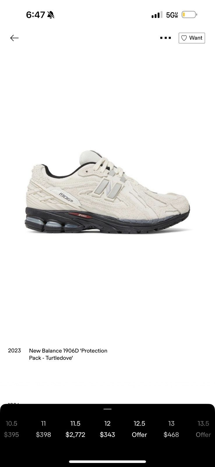 New Balance New Balance 1906d Protection Pack, Turtledove. Size US 12 / EU 45 - 5 Thumbnail