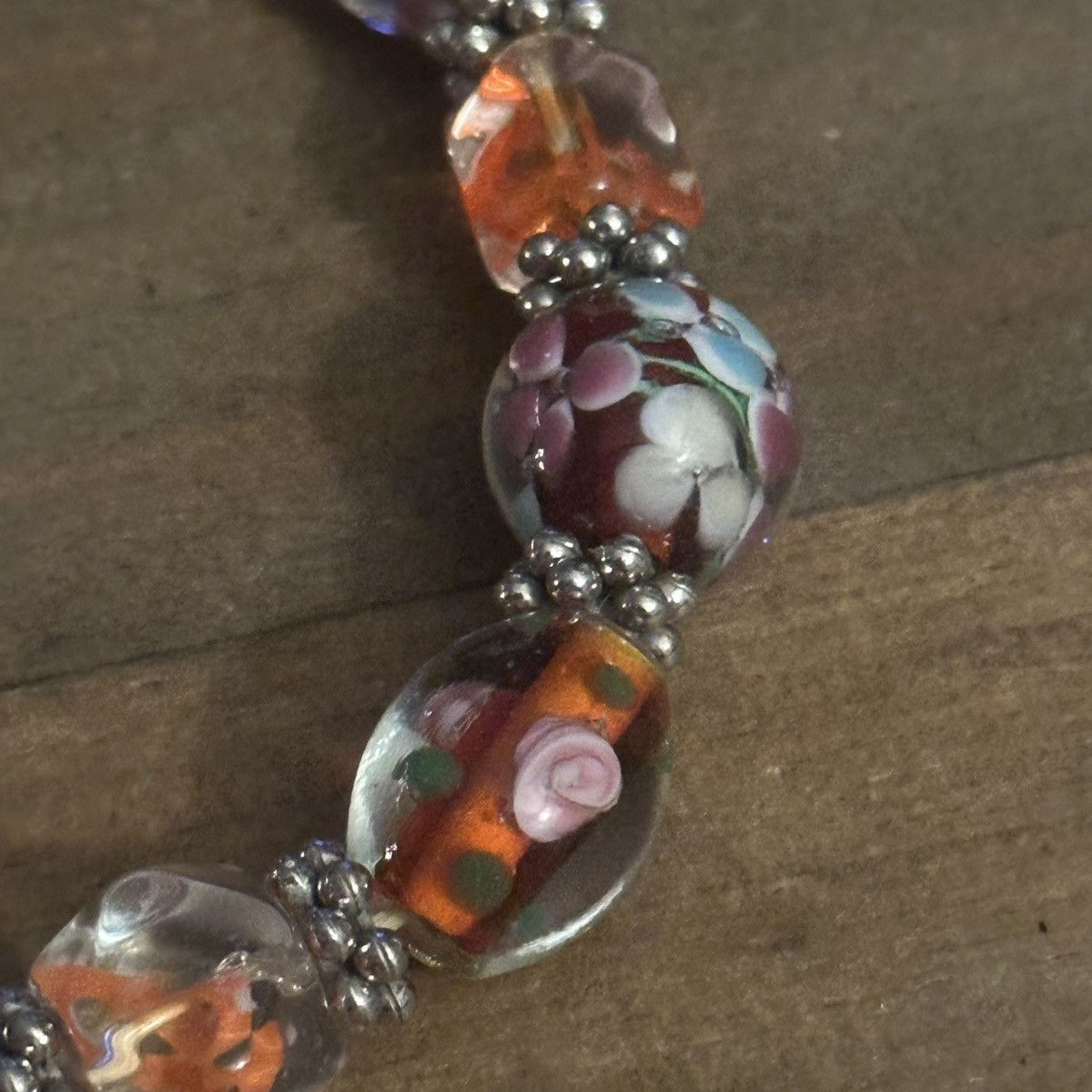 Other Art glass Murano bead stretch bracelet Size ONE SIZE - 5 Thumbnail