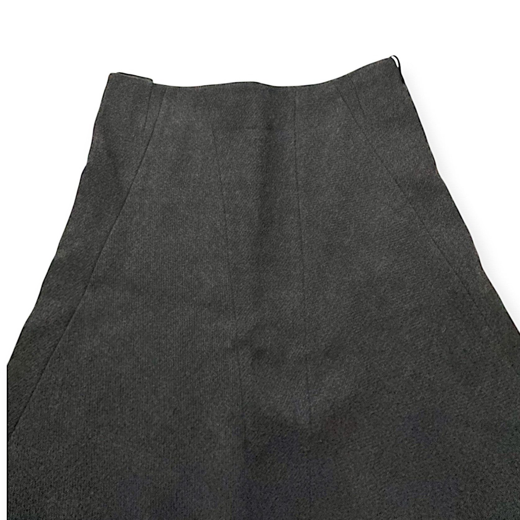 Prada Prada Gray Wool A line skirt, Size 46 Italy/L Size 32" / US 10 / IT 46 - 6 Thumbnail