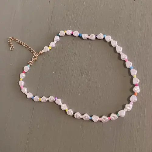Jewelry Bohemia Pearl Rainbow Beaded Choker Necklace Size ONE SIZE - 1 Thumbnail