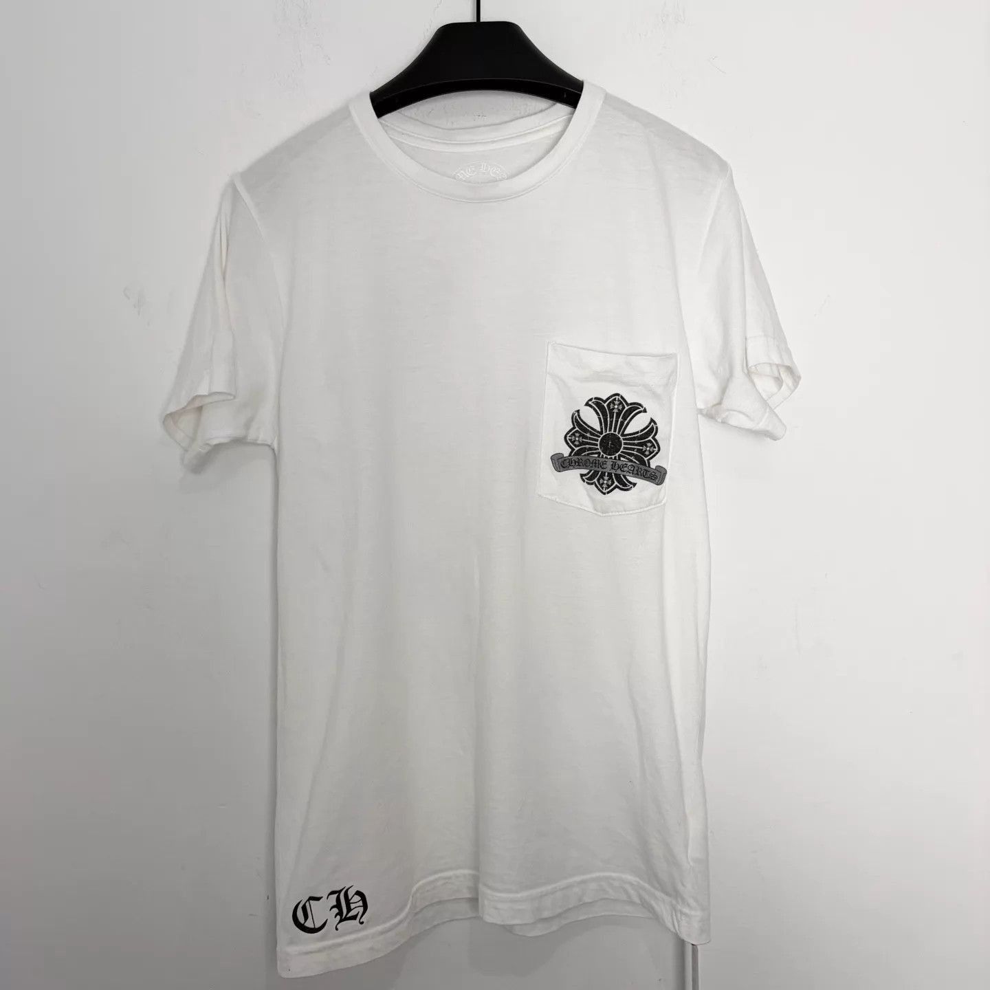 Chrome Hearts White Short Sleeve Pocket T-Shirt with Cross Design Size US S / EU 44-46 / 1 - 1 Thumbnail