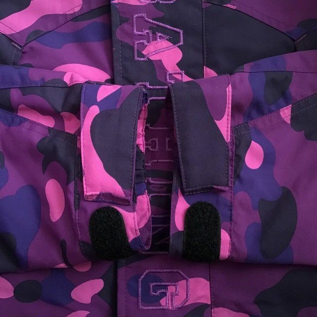 Bape Purple camo BAPE hoodie snowboard jacket a bathing ape Size US S / EU 44-46 / 1 - 5 Thumbnail