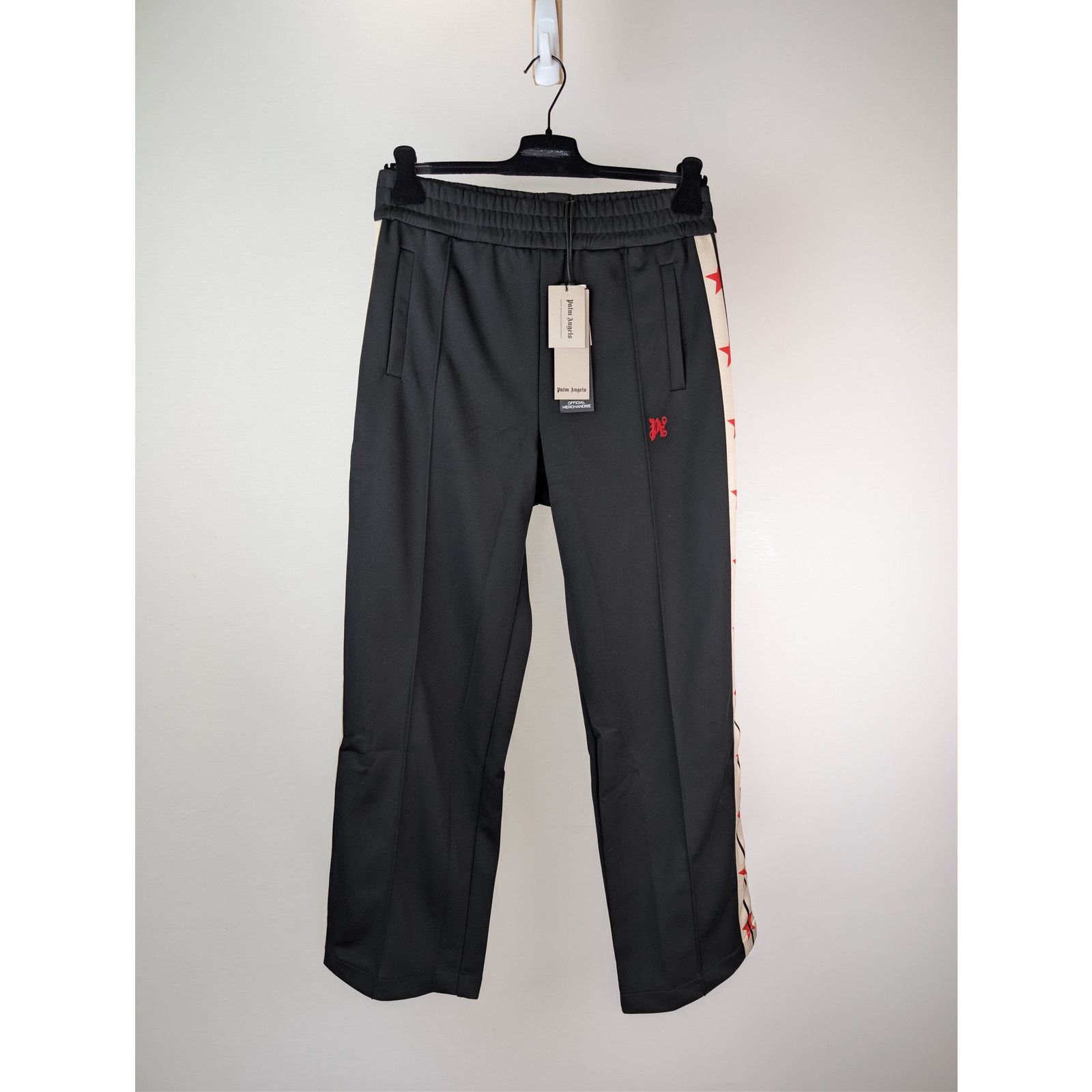 Palm Angels o1rshd1 Track Pant in Black / Red Size US 34 / EU 50 - 1 Thumbnail