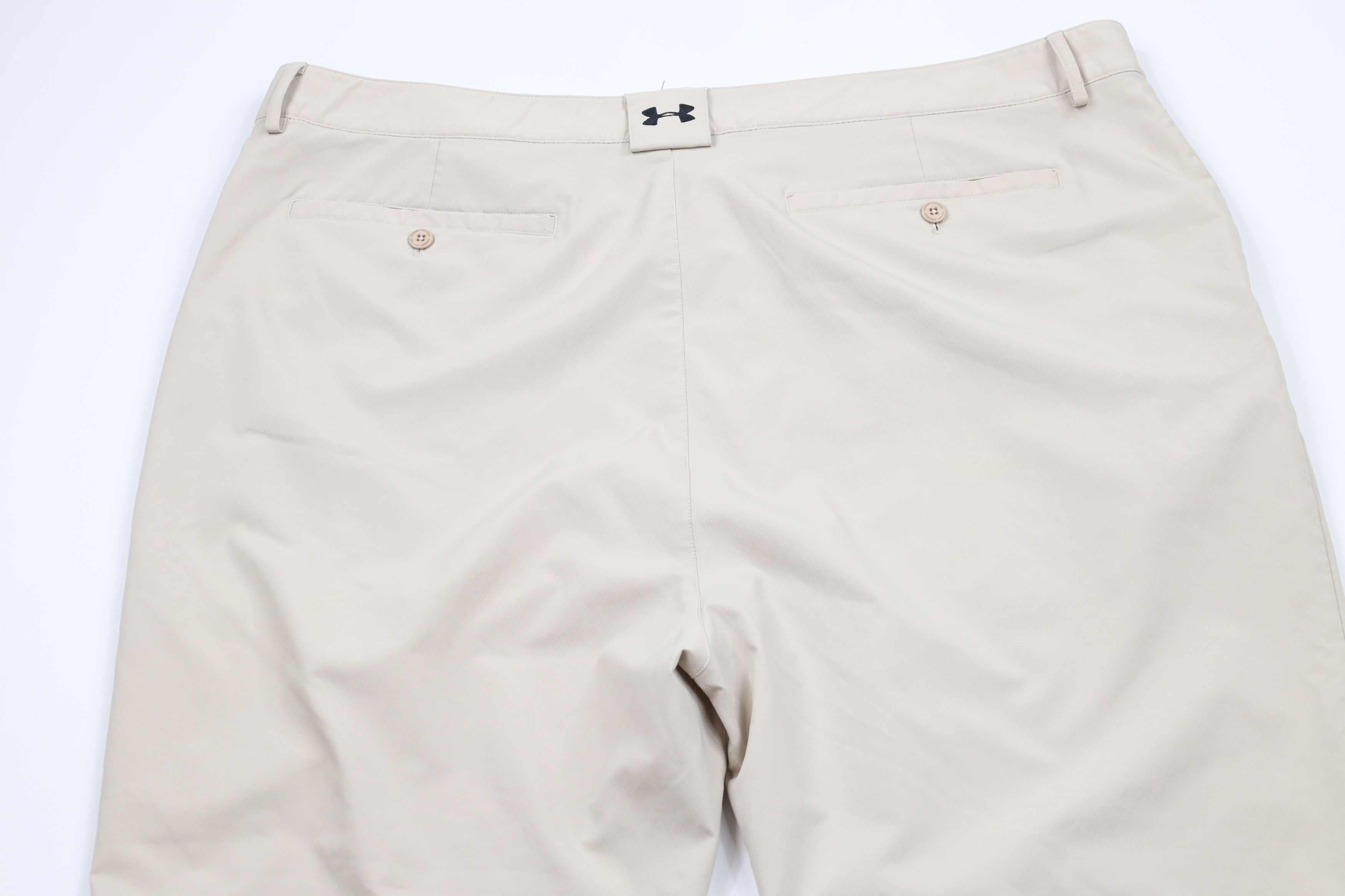 Under Armour × Vintage Under Armour Flat Front Knit Wide Leg Golf Pants Beige Size US 44 / EU 60 - 11 Thumbnail