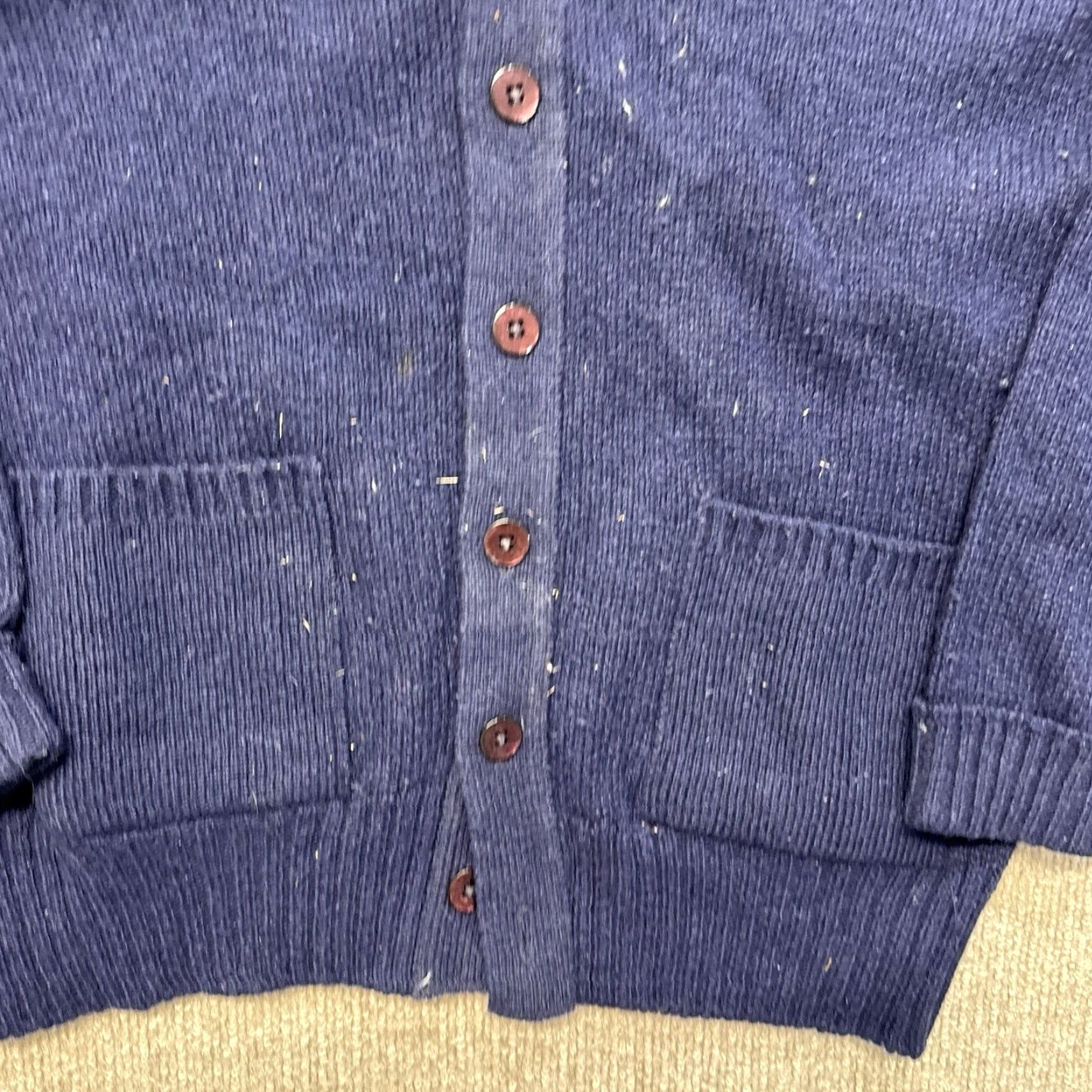Vintage VINTAGE Lord Jeff Cardigan Sweater Mens M Orlon Acrylic Navy Button Up Size US M / EU 48-50 / 2 - 4 Thumbnail
