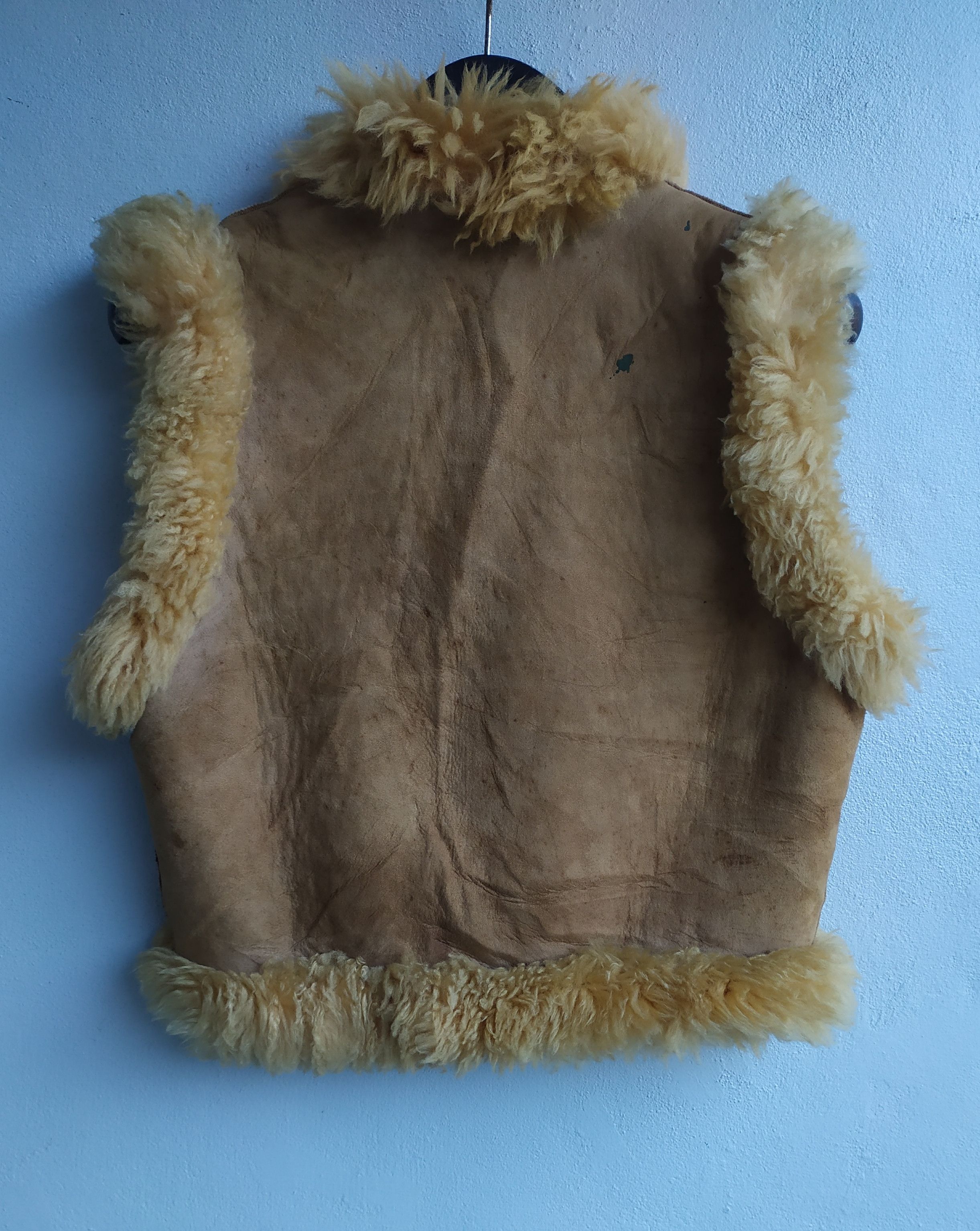 If Six Was Nine × Japanese Brand × Le Grande Bleu (L.G.B.) Kauri Kraft Leather Fur Vest ifsixwasnine lgb style Size US S / EU 44-46 / 1 - 2 Thumbnail