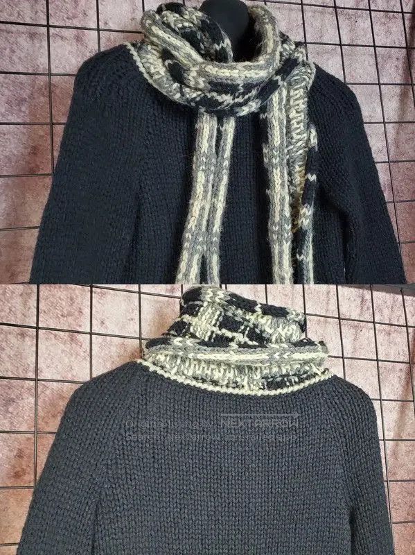 Burberry Burberry Women's Black Wool Check Knit Sweater. Size S / US 4 / IT 40 - 3 Thumbnail