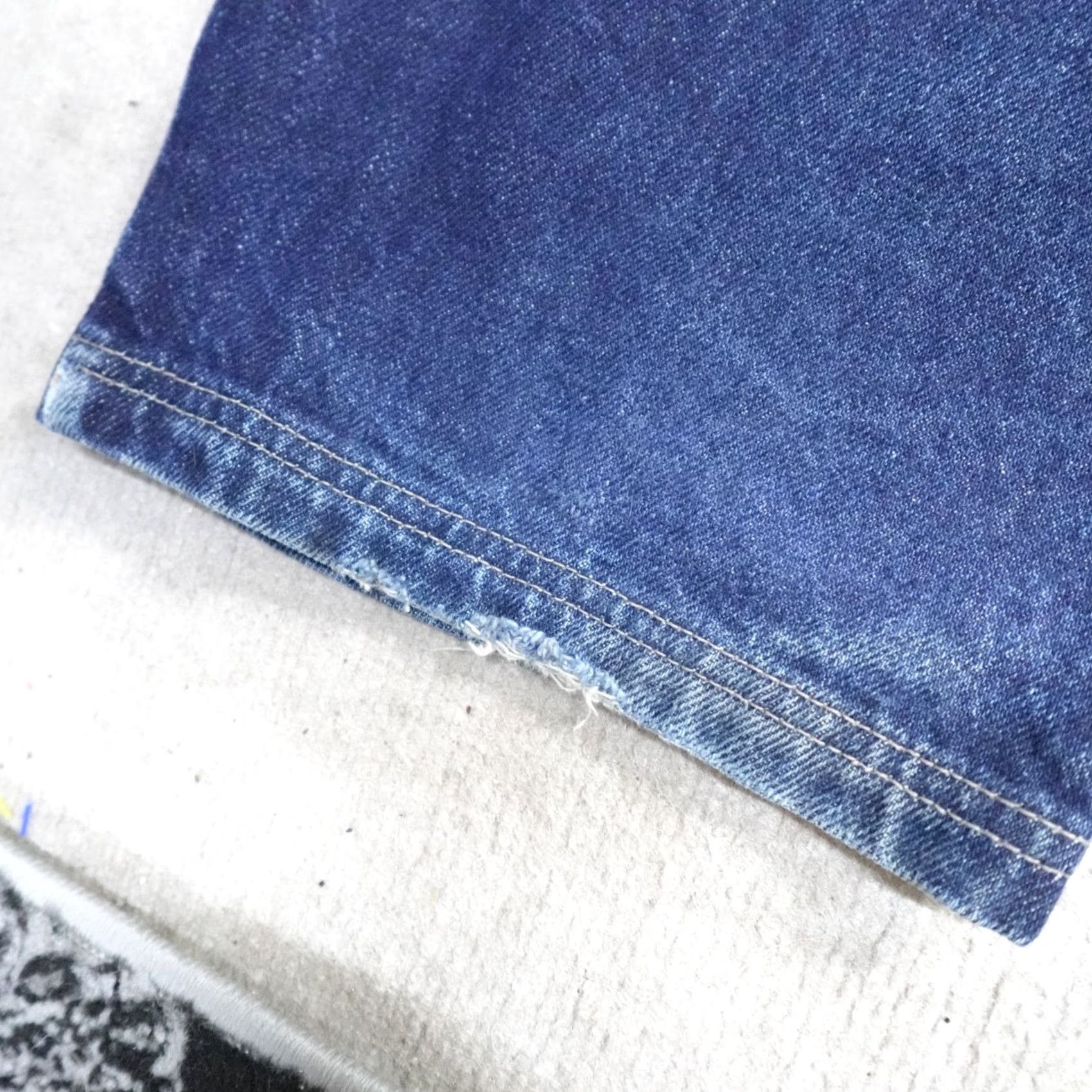 Ecko Unltd. VINTAGE Ecko Jeans 36 x 33 Blue Solid Embroidered 5 Pocket Mens Y2K Baggy 2000 Size US 36 / EU 52 - 3 Thumbnail