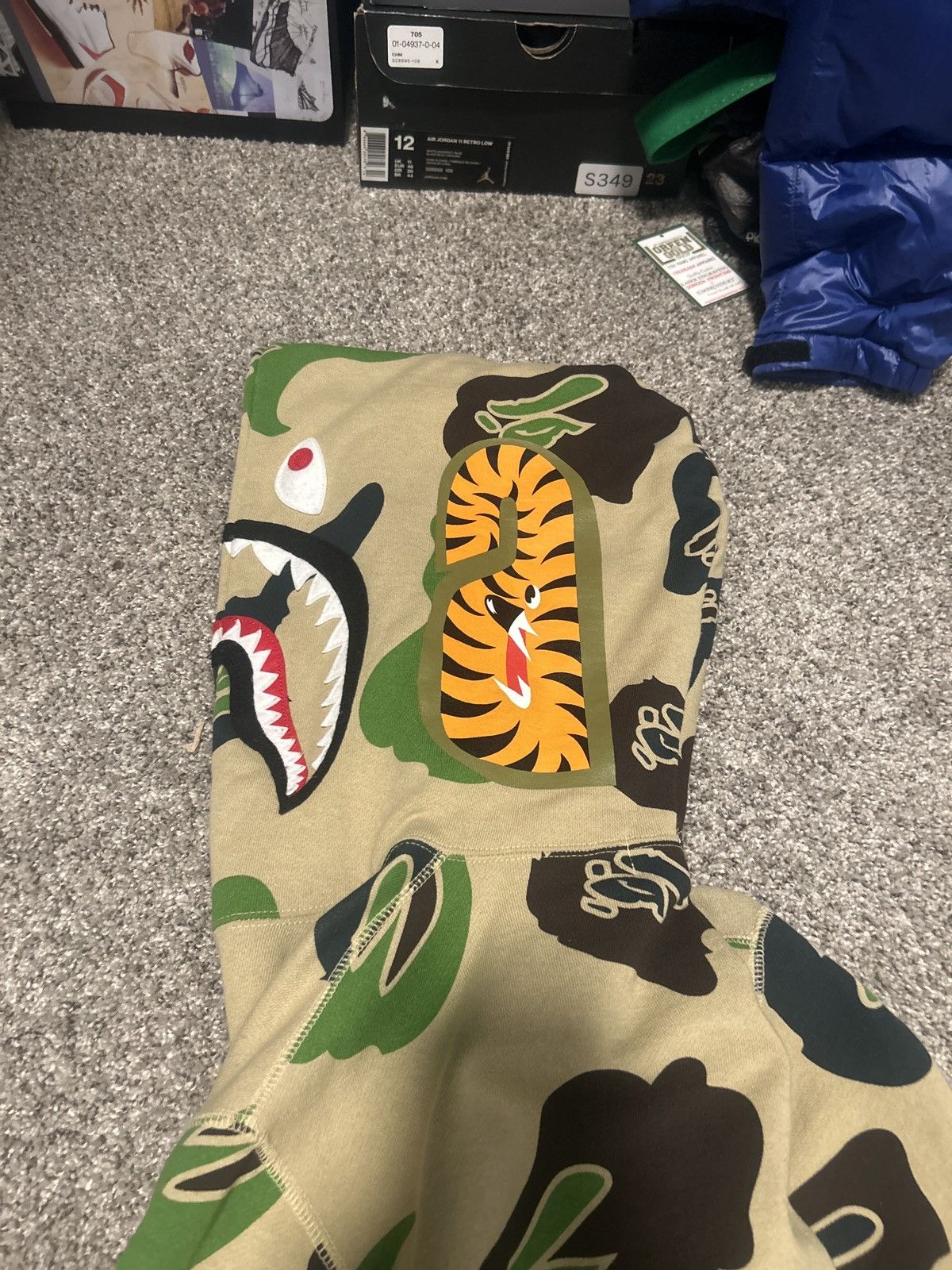 Bape Def Camo Shark Full Zip Hoodie Size US L / EU 52-54 / 3 - 4 Thumbnail