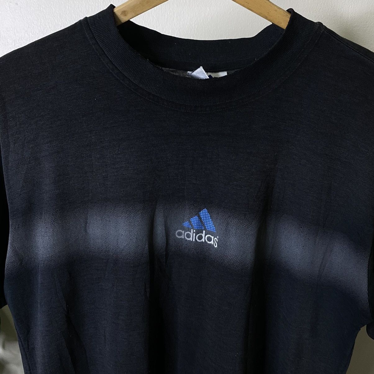 Adidas Vintage 1990s Adidas Center Logo T Shirt Size US L / EU 52-54 / 3 - 2 Thumbnail