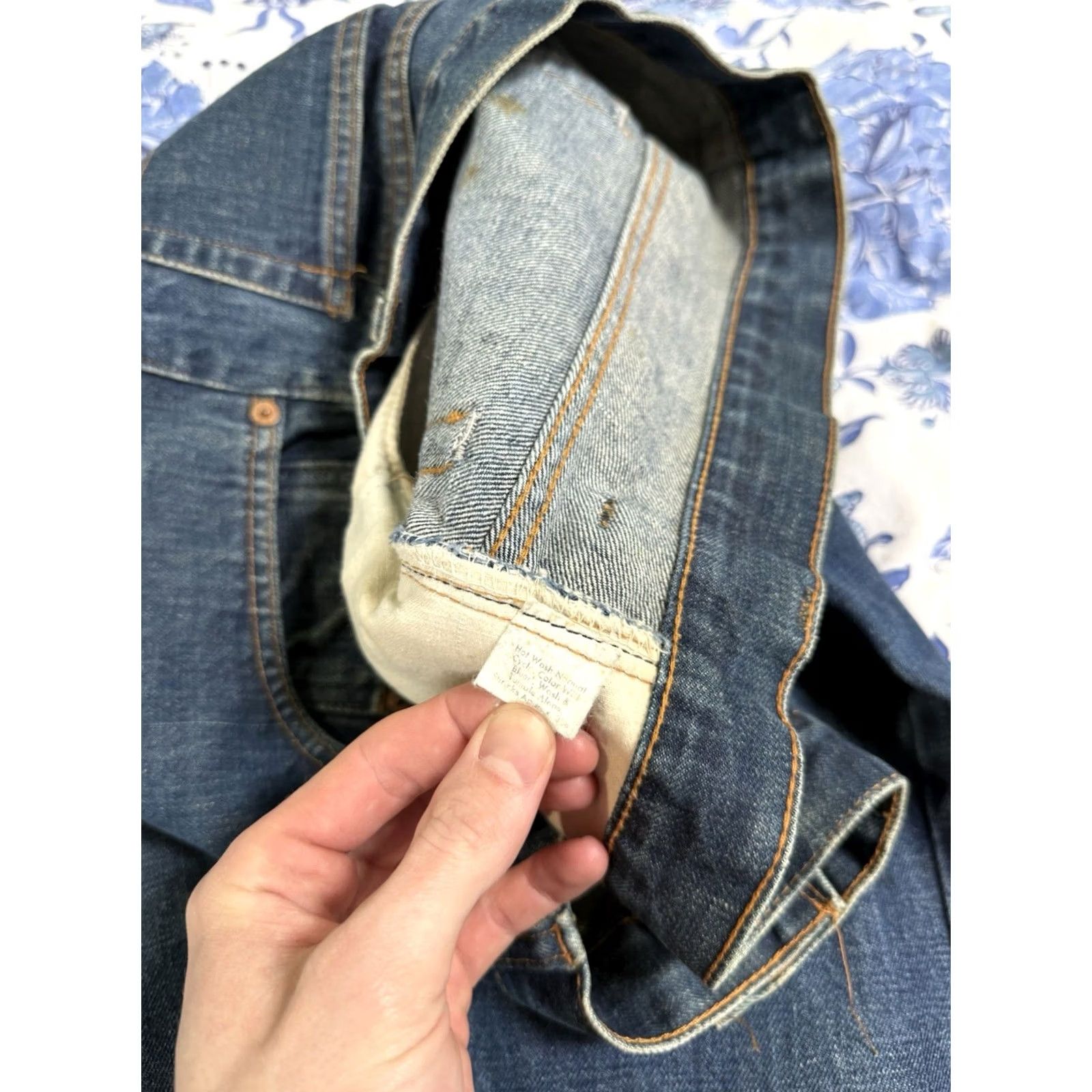 Denime VINTAGE Levi’s 517 Single Stitch Big E Dark Wash Denim Jeans Shirt? Size US 38 / EU 54 - 7 Thumbnail