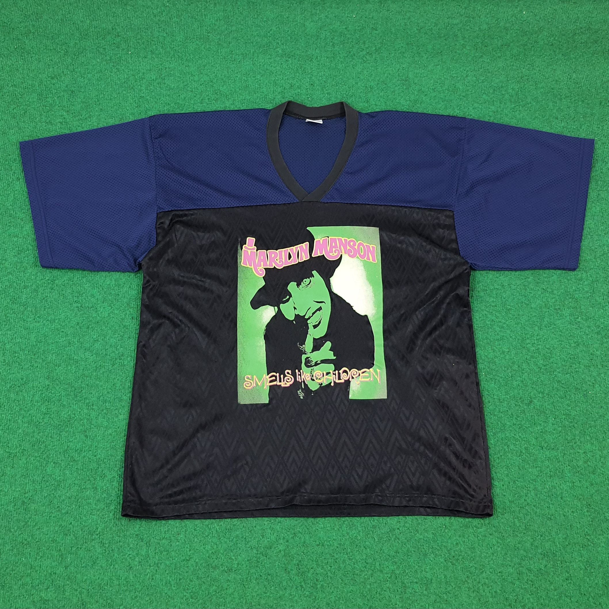 Marilyn Manson Vintage Marilyn Manson Smells Like Children Jersey C204N42 Size US L / EU 52-54 / 3 - 1 Thumbnail