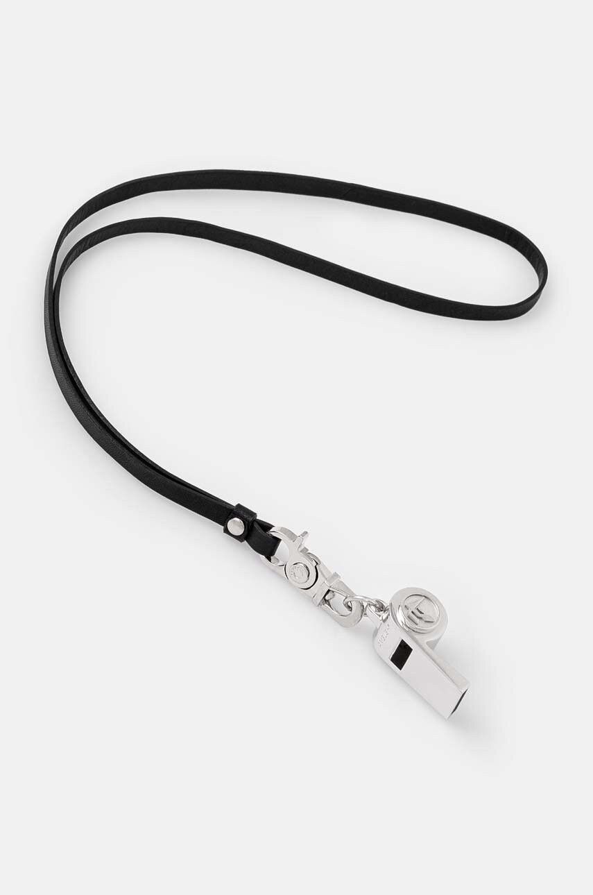 Ambush Design AMBUSH heavy whistle leather necklace on leather strap Size ONE SIZE - 4 Thumbnail