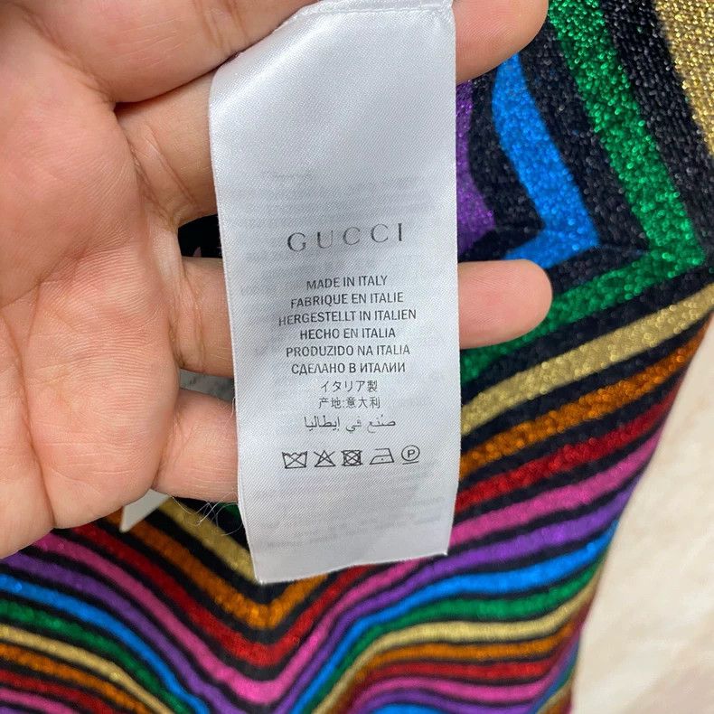 Gucci Gucci Size M Rainbow striped dress 2505-Nextarrow Size 25" / US 0 / IT 36 - 4 Thumbnail