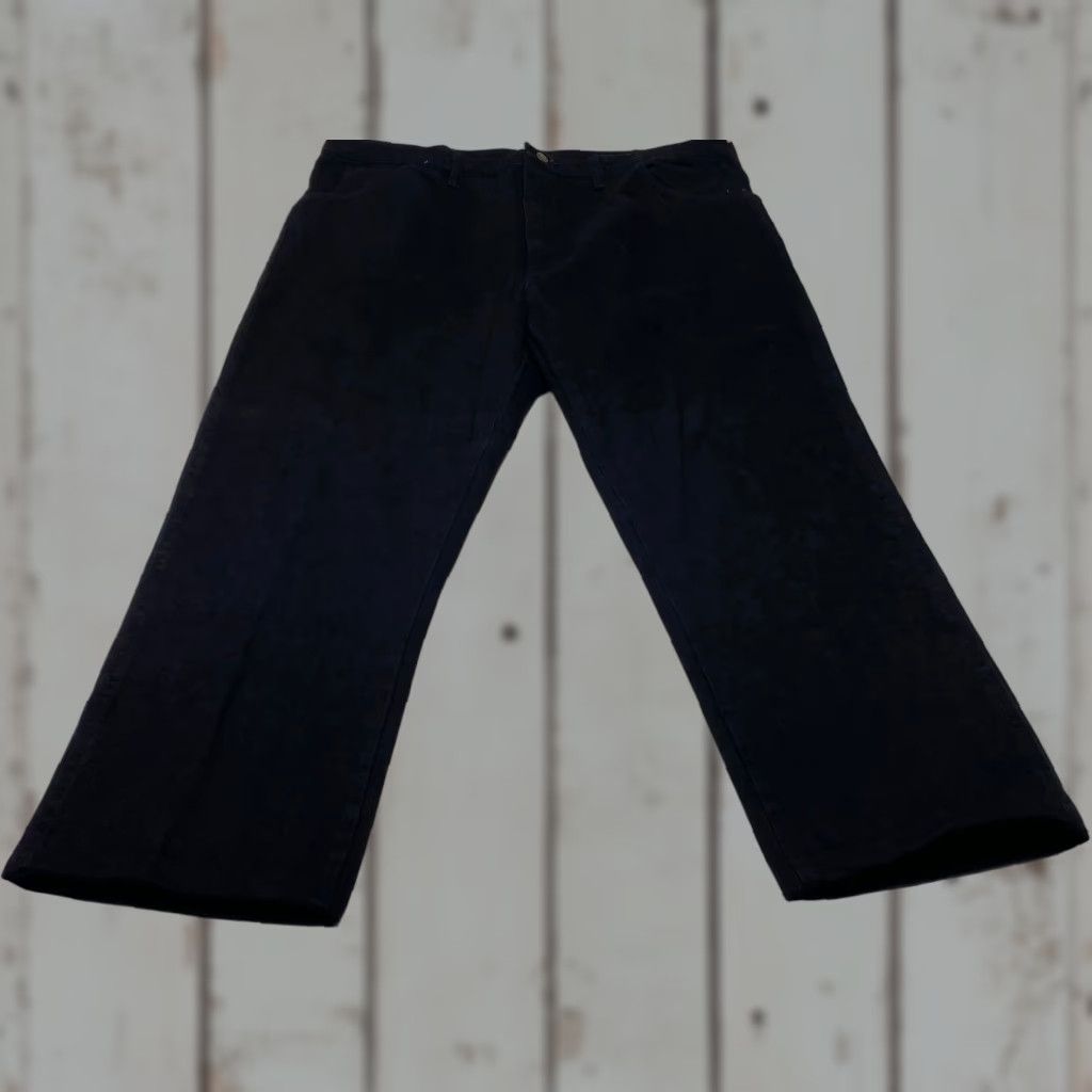 Denime VINTAGE NWT Mens Denim Jeans 42x27 Rustler Black Gold Heavyweight 90s Rugged Straight 5-Pocket Mens Jeans Black Rustler 42 Mens Size US 42 / EU 58 - 1 Thumbnail