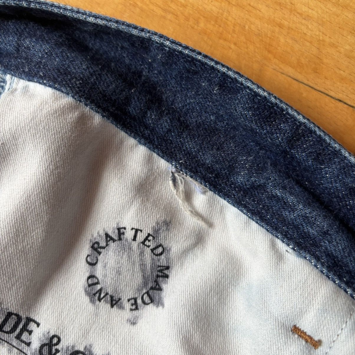 Levi's Made & Crafted Levi’s Made & Crafted Taper Selvedge Jeans Dark Indigo Wash Size US 32 / EU 48 - 10 Thumbnail