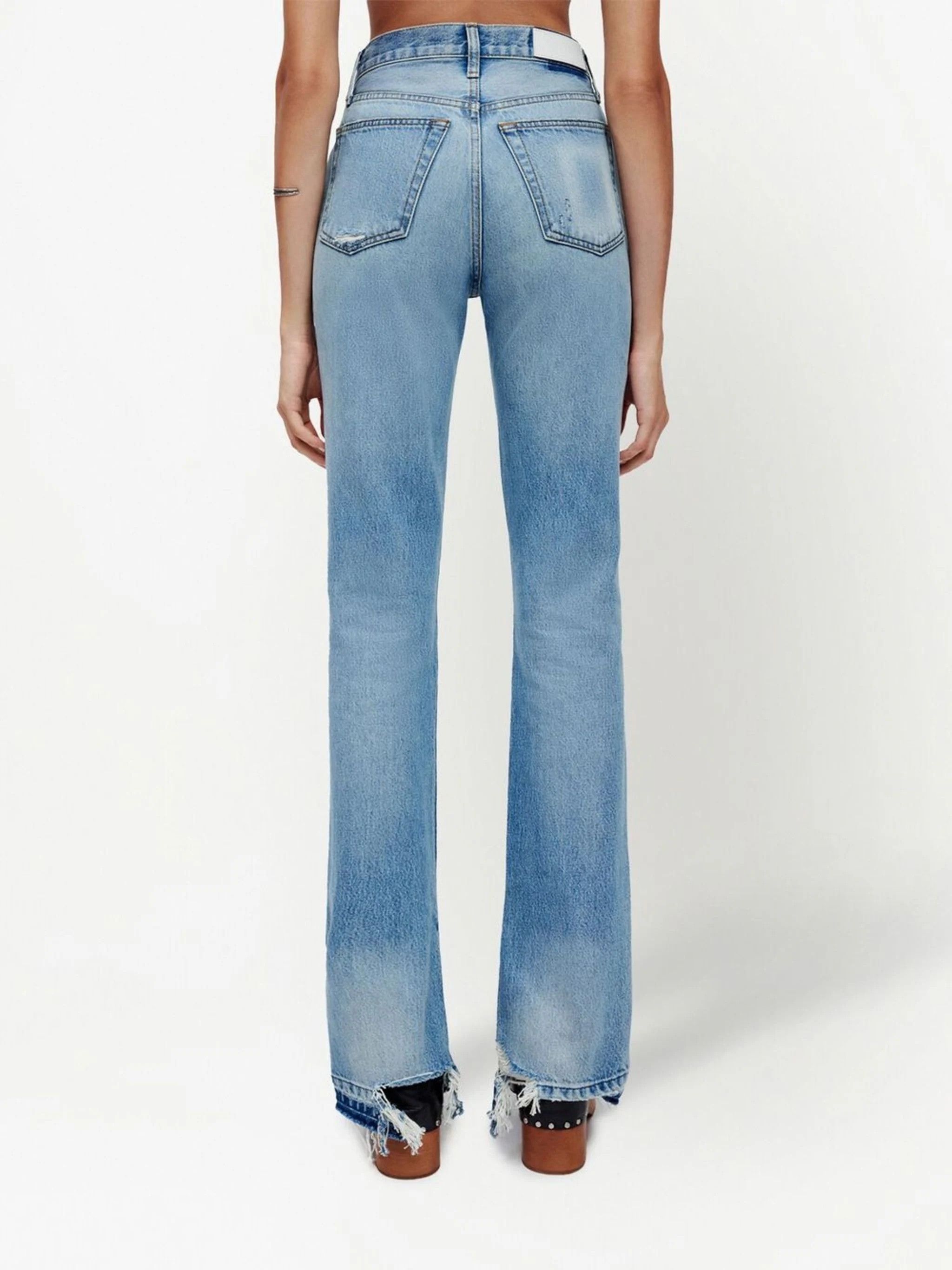 RE/DONE o1mle0524 High Rise Loose Jeans in Blue Size 29" - 4 Thumbnail