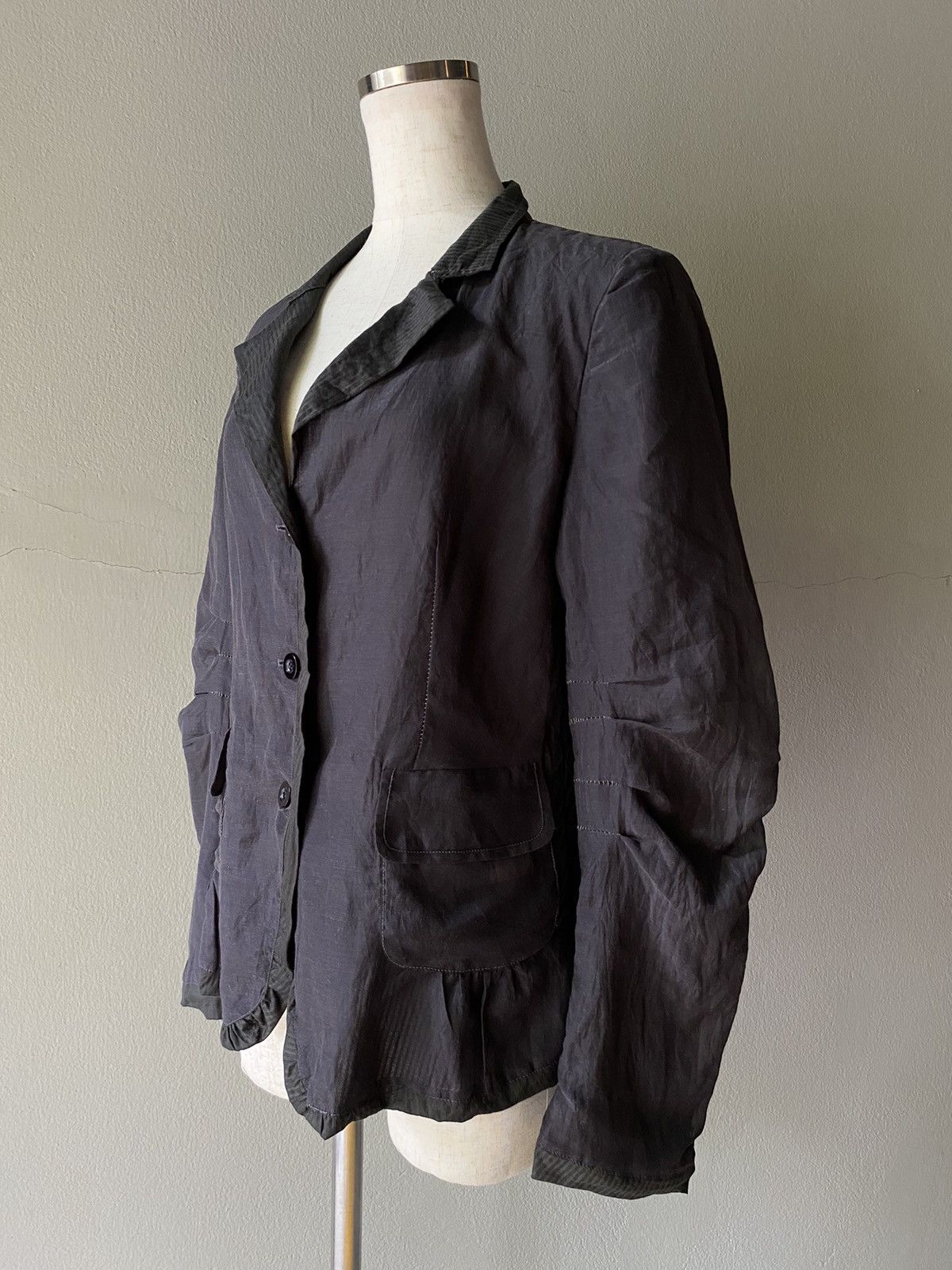 Marithe + Francois Girbaud Marithe Francois Girbaud women blazer in light and dark gray Size S / US 4 / IT 40 - 15 Thumbnail