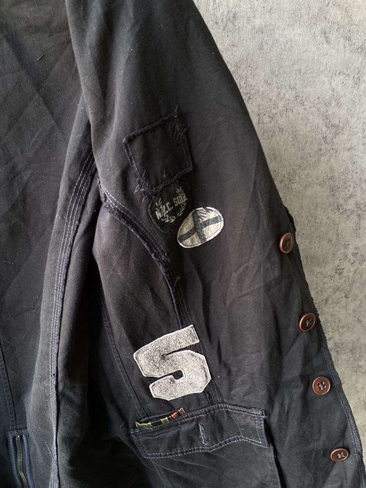 Japanese Brand × Vintage NYC SOUL JAPAN Reversible Patchwork Design Jacket Size US M / EU 48-50 / 2 - 12 Thumbnail