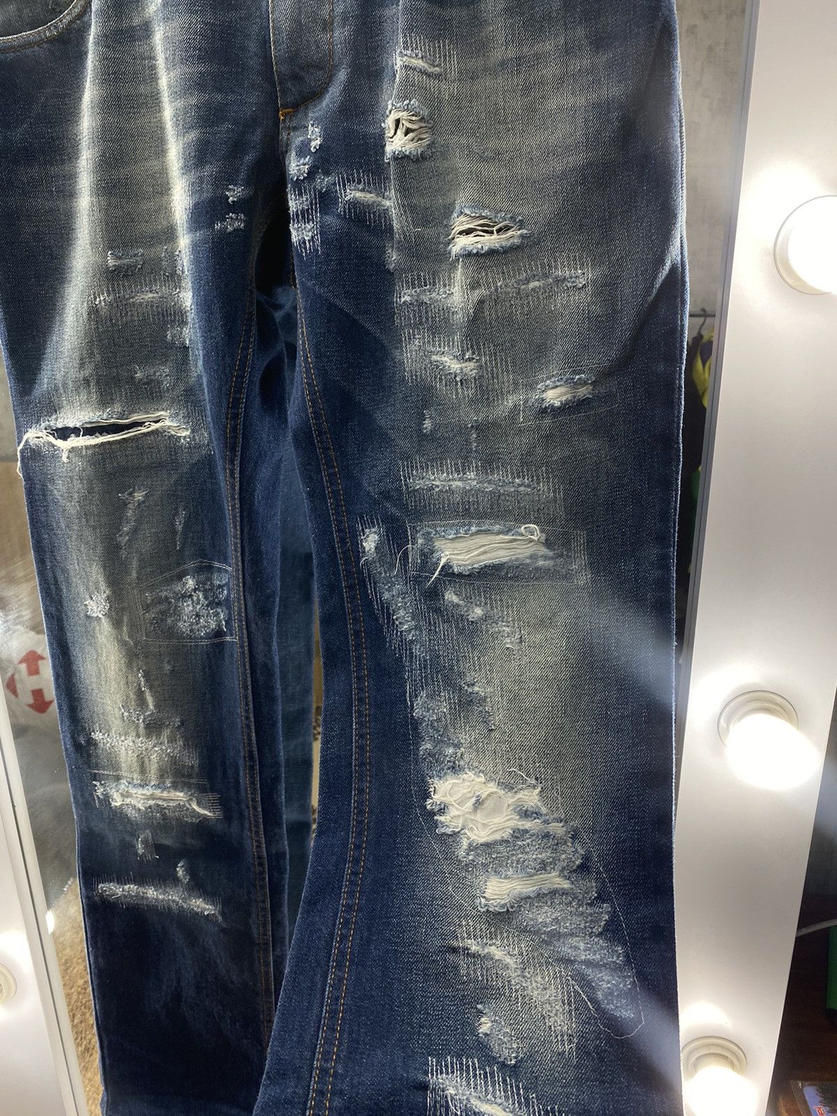 Dolce & Gabbana Dolce & Gabbana #14 Classic Destroyed Denim Jeans Size US 44 / EU 60 - 16 Thumbnail