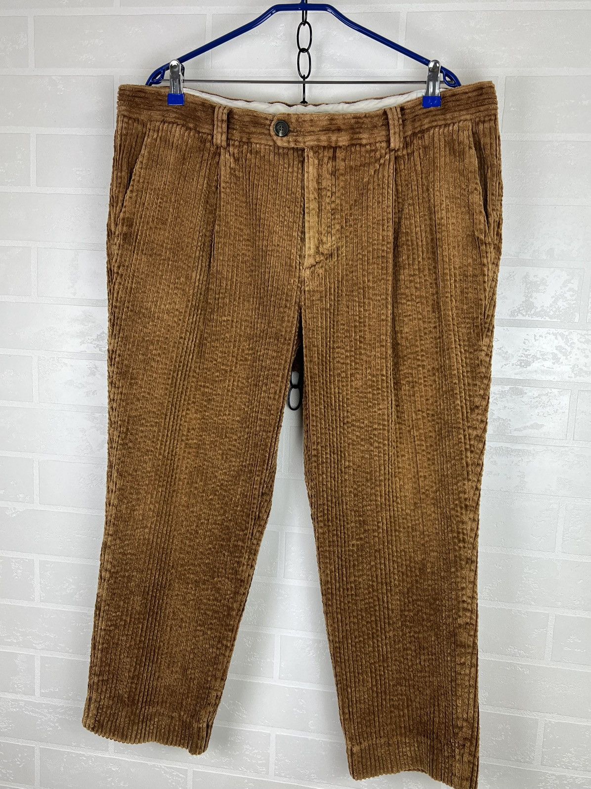 Brunello Cucinelli BRUNELLO CUCINELLI Pants Velvet Corduroy Trousers Cotton Size US 40 / EU 56 - 3 Thumbnail