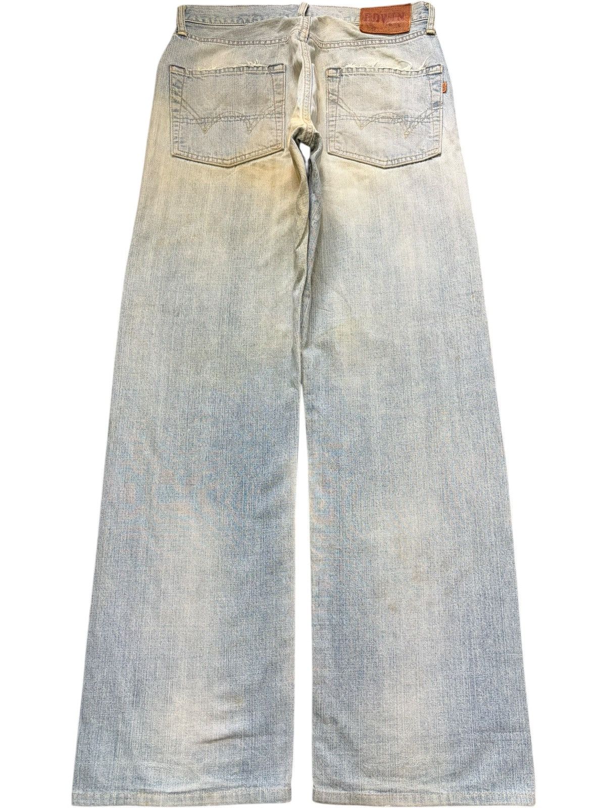 Edwin Vintage Edwin 505Z Selvedge Distressed Loose Jeans Size US 30 / EU 46 - 2 Thumbnail