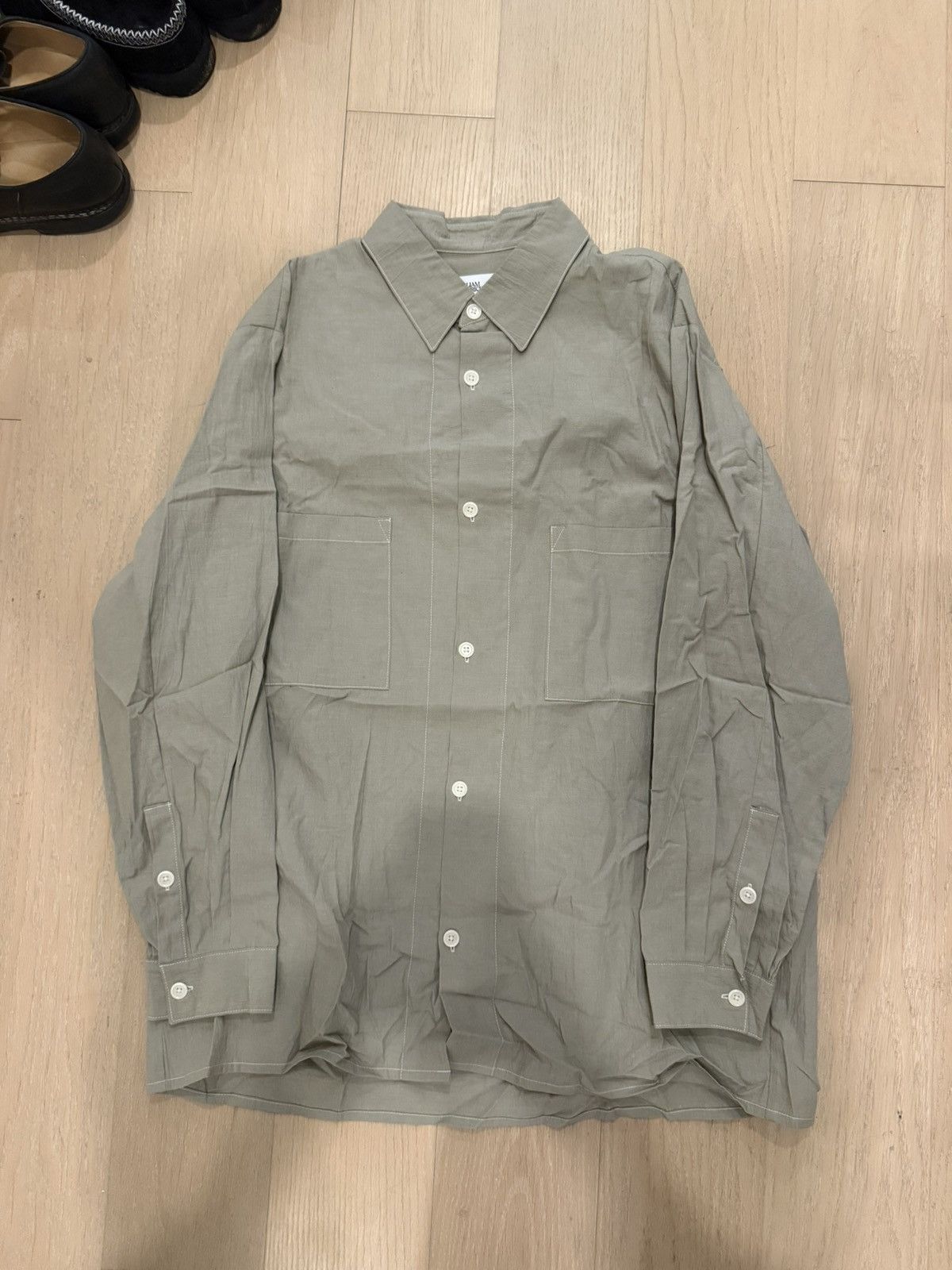 William Frederick William Frederick Double Pocket Sage Shirt Size US XL / EU 56 / 4 - 1 Thumbnail