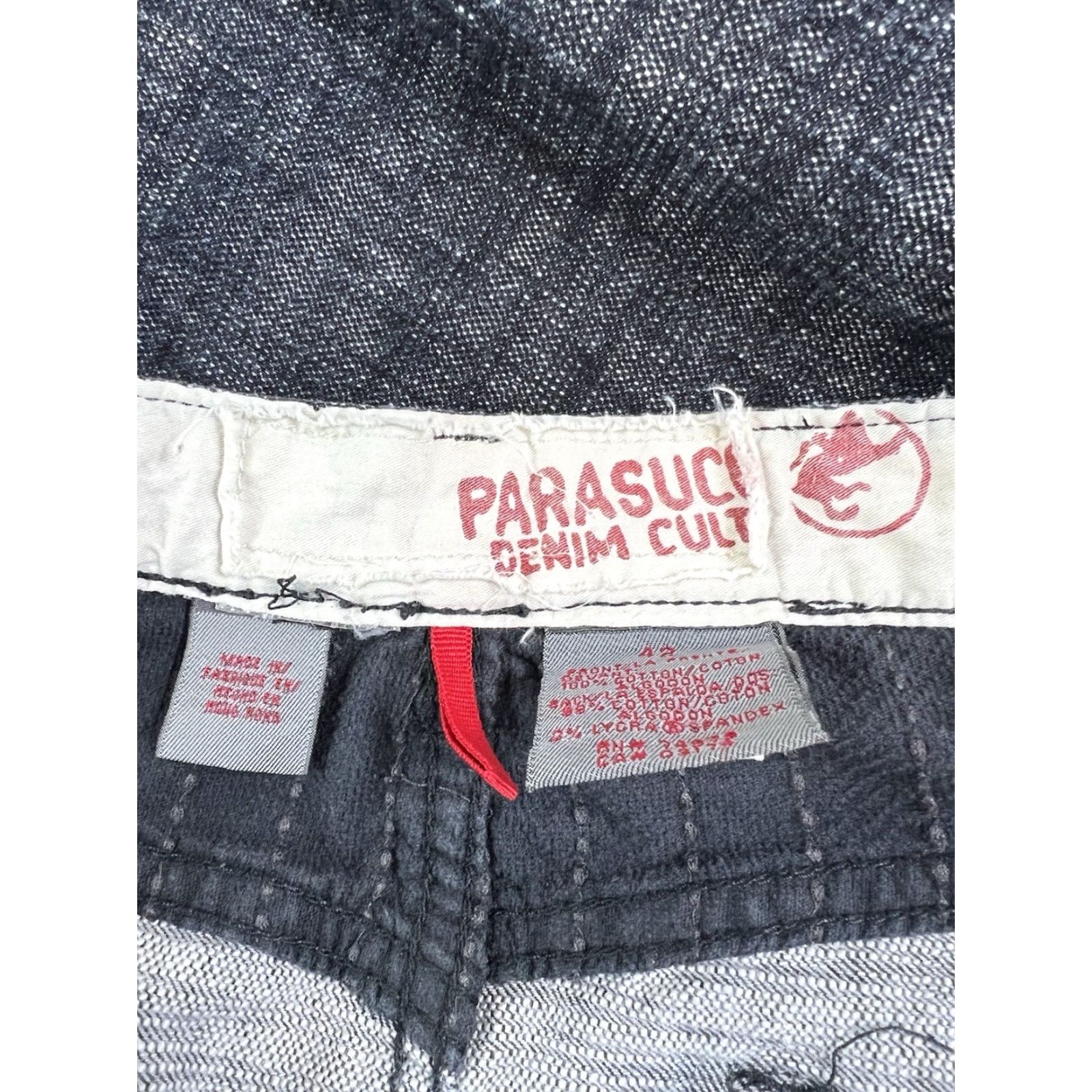 Parasuco Mens Parasuco Jeans Black Denim Baggy Inseam 30 in 42x30 Regular Size US 42 / EU 58 - 3 Thumbnail
