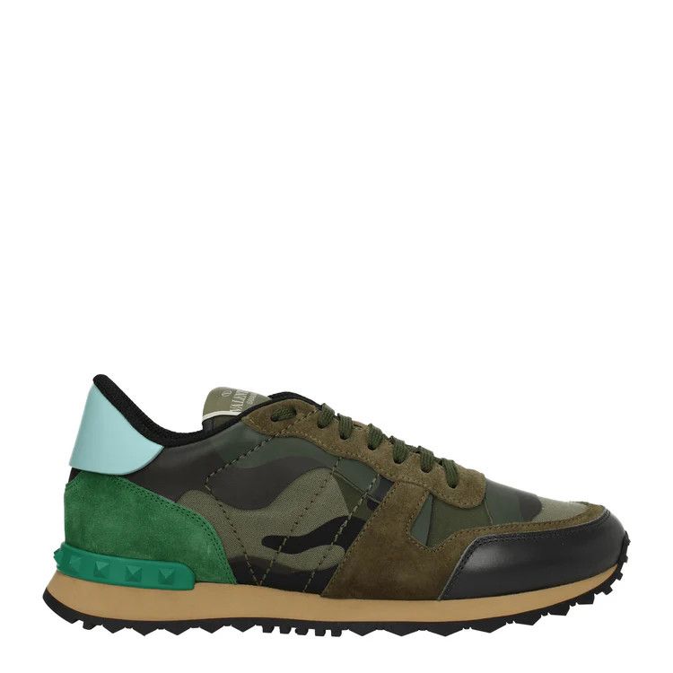 Valentino Multicolor Suede And Fabric Upvillage Sneakers