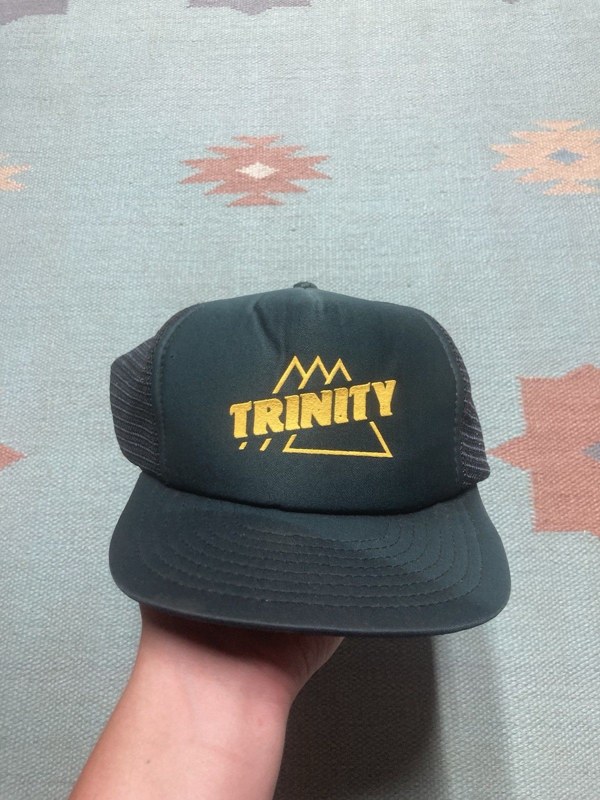 Vintage Vintage 90s trucker hat trinity forest green SnapBack Size ONE SIZE - 2 Thumbnail