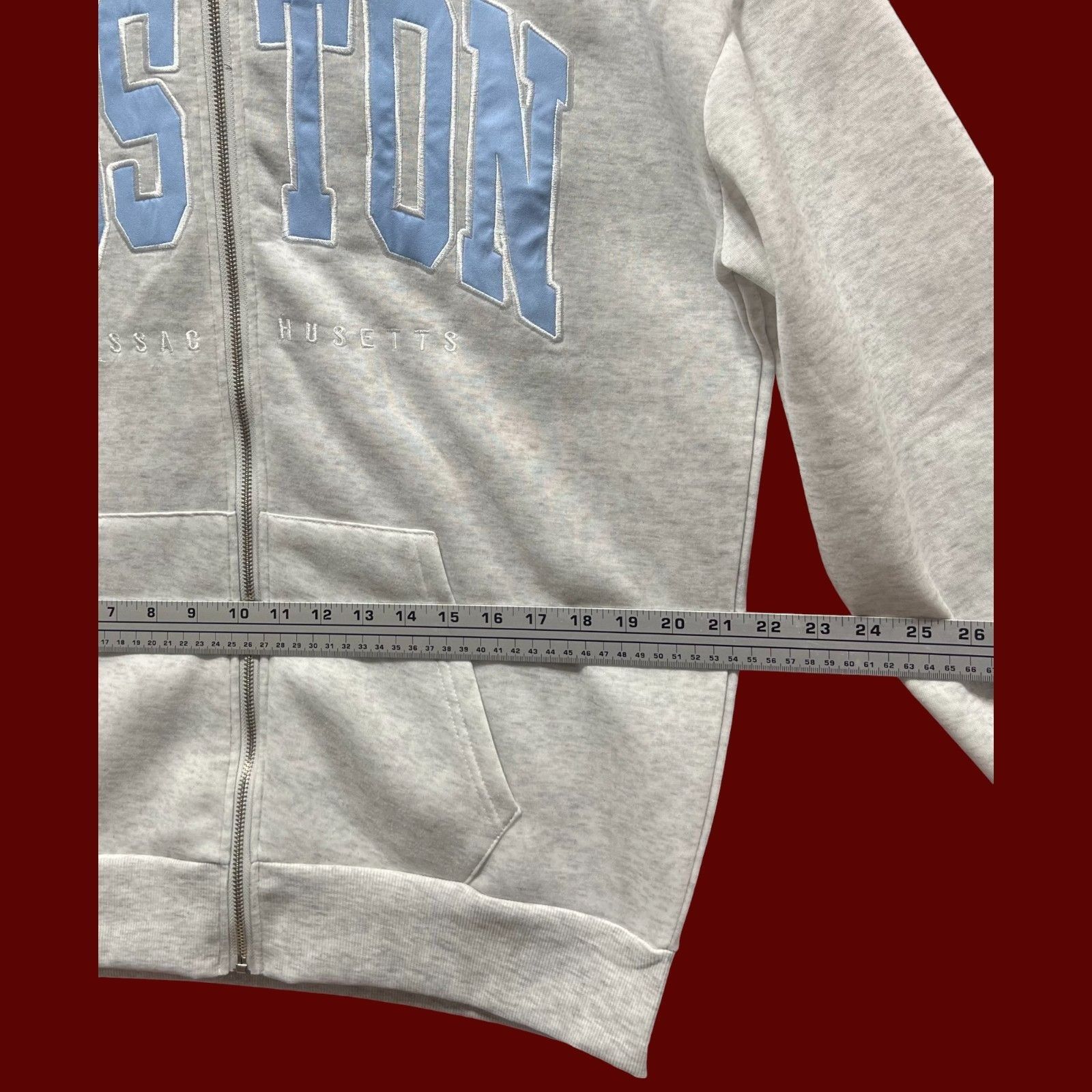 rue21 Rue 21 - Unisex Long Sleeve Hooded Sweatshirt - Grey - Mediu Size M / US 6-8 / IT 42-44 - 4 Thumbnail