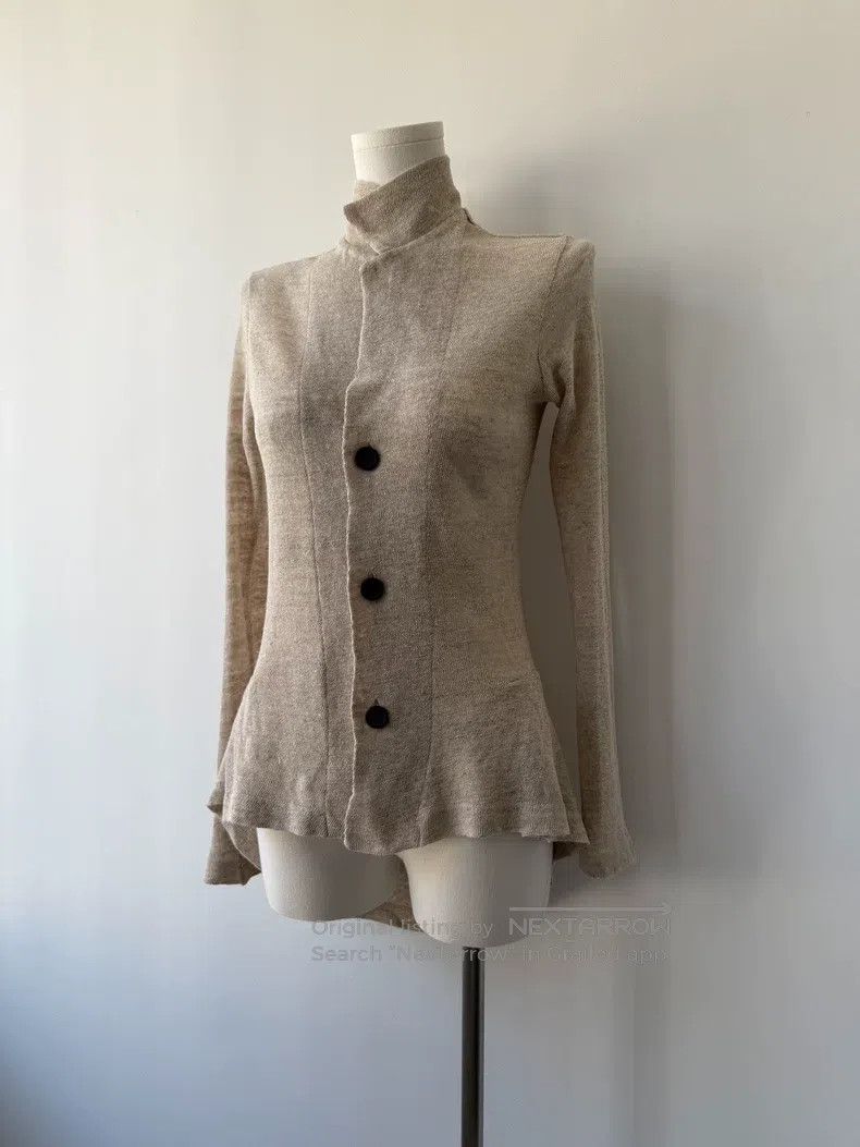 Yohji Yamamoto Yohji Yamamoto 19SS Linen Cardigan Jacket Size XS / US 0-2 / IT 36-38 - 2 Thumbnail