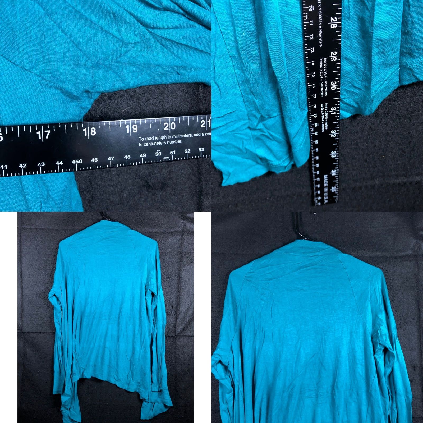 Express Express Cardigan Blue Open Front Lightweight Modal Blend L Womens Cardigan Casual Size L / US 10 / IT 46 - 8 Thumbnail
