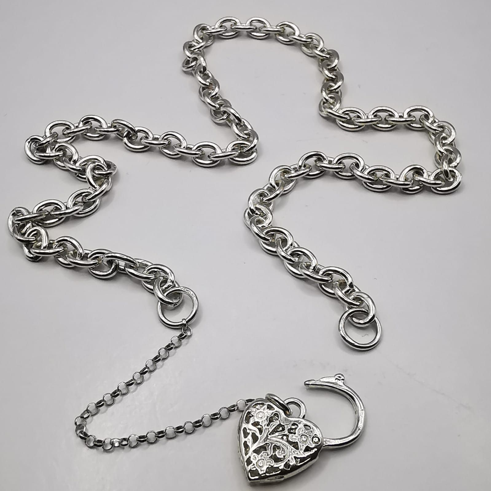 Sterling Silver Vintage Jewelry Chain,925 Sterling Silver,Signed 32,22g Size ONE SIZE - 4 Thumbnail