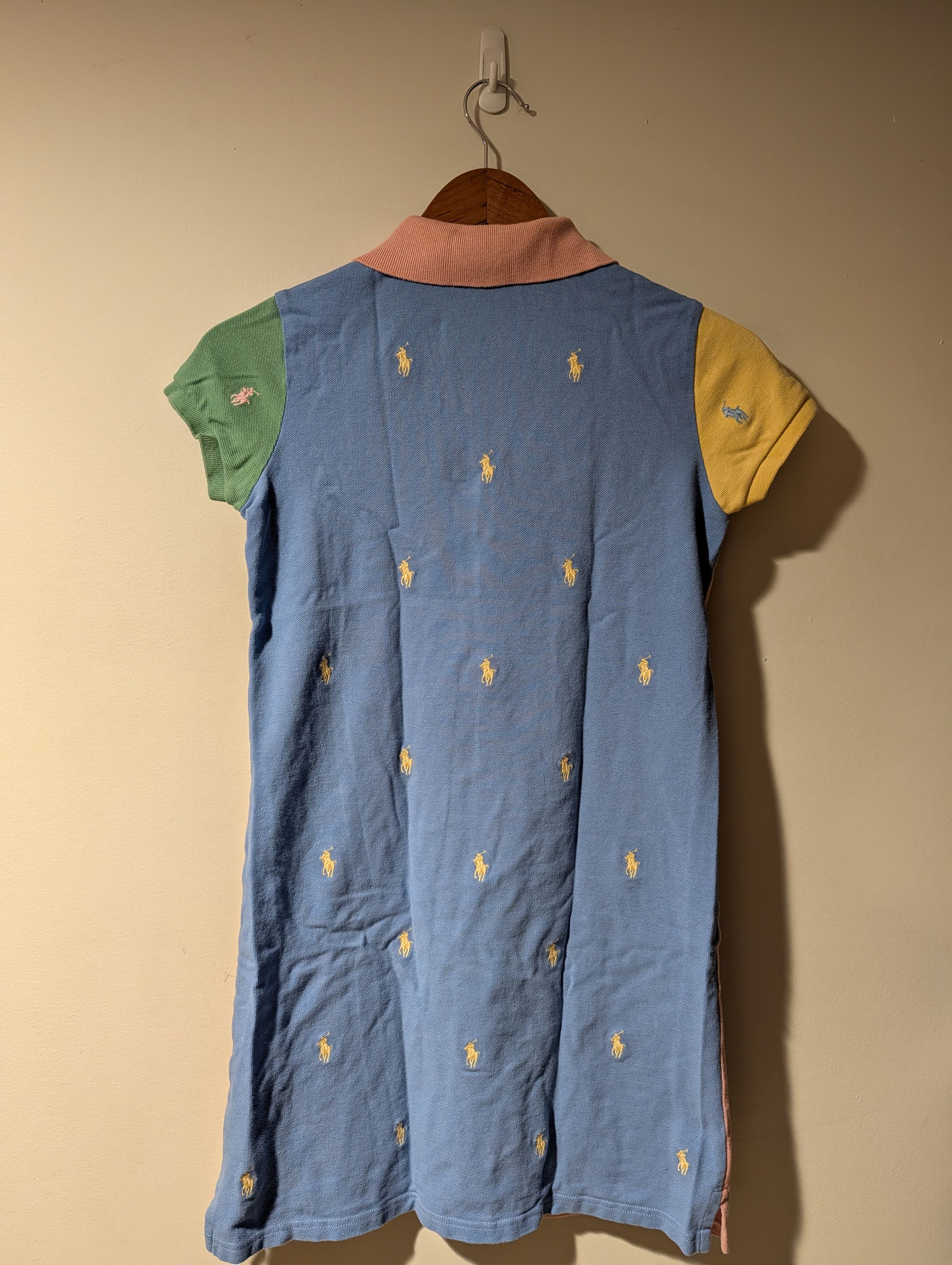 Polo Ralph Lauren Polo Ralph Lauren Girls Multi Polo Dress XL 16 Pastel Pink Size XL / US 12-14 / IT 48-50 - 3 Thumbnail