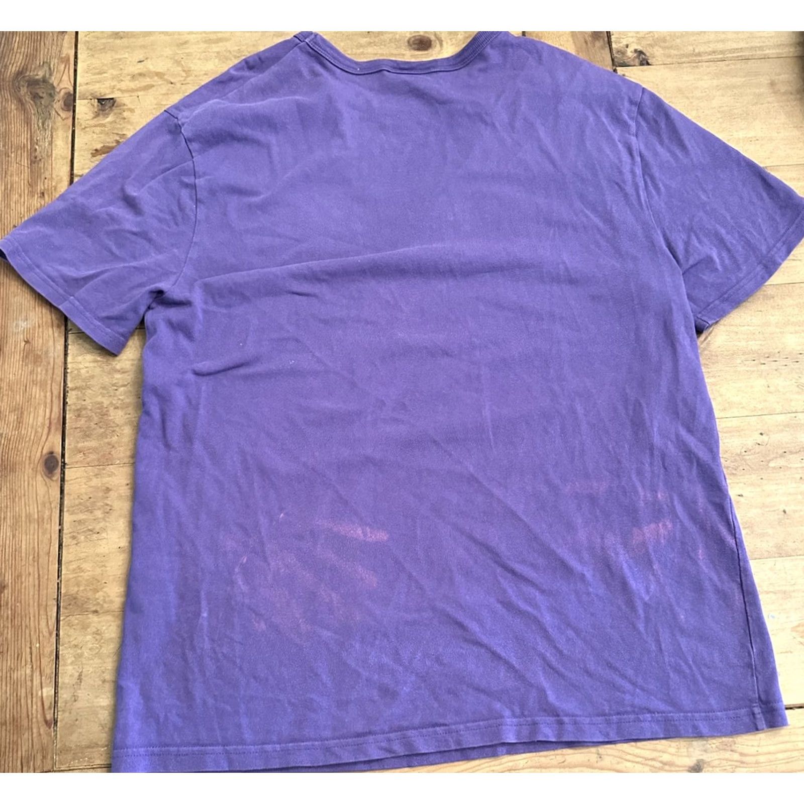 Champion VINTAGE Champion Logo T-Shirt Mens Regular Size M Purple Cotton 90s Retro USA Short Sleeve Embroidered Team Tee Size US M / EU 48-50 / 2 - 5 Thumbnail