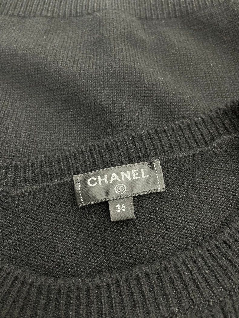 Chanel Chanel Black pearl wheat spike badge double C sweater Size XS / US 0-2 / IT 36-38 - 5 Thumbnail