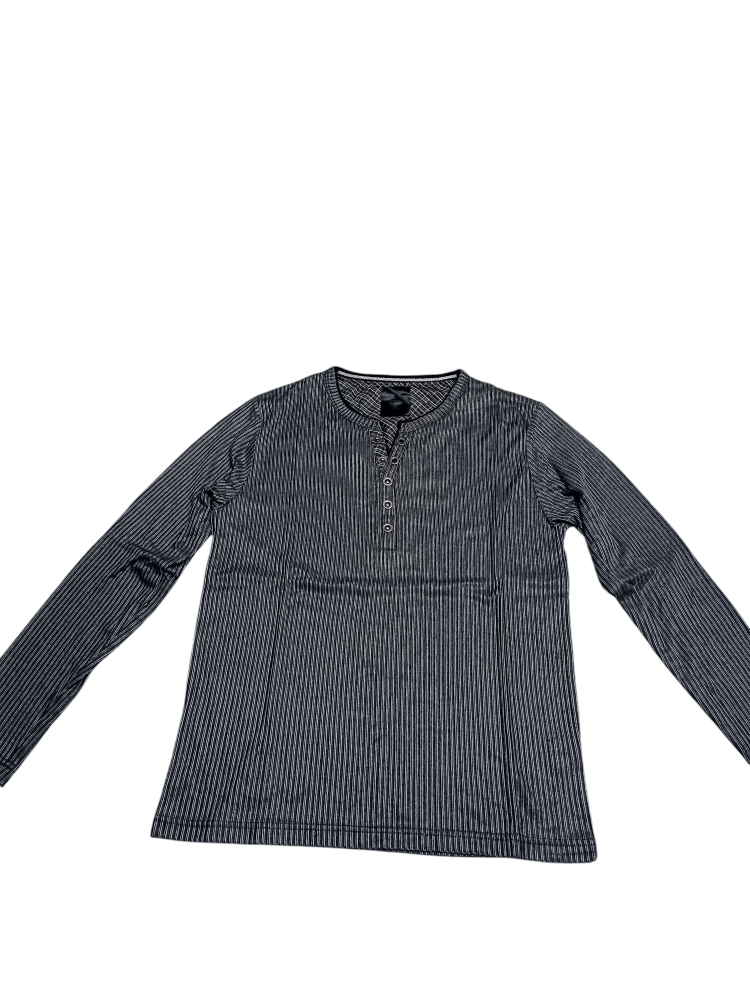 Japanese Brand Unknown Brand Long Sleeve Double Layer Silver Gray Size US L / EU 52-54 / 3 - 4 Thumbnail