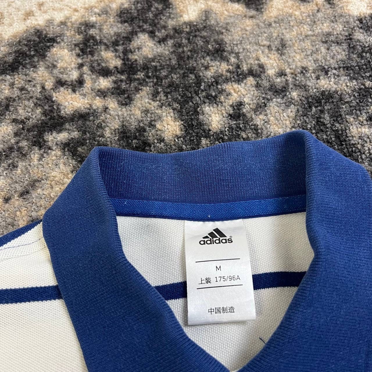 Adidas Adidas Chelsea Mini Logo Striped Soccer Polo T-Shirt Size US M / EU 48-50 / 2 - 4 Thumbnail