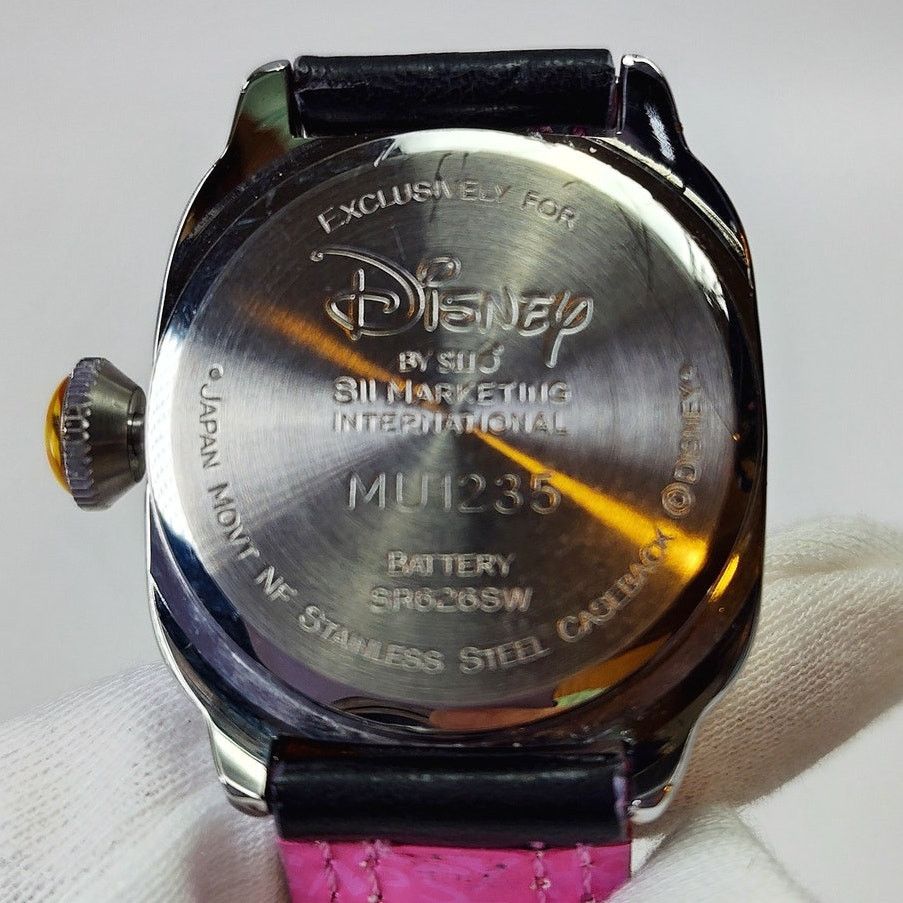 Disney Disney Tinker Bell Flirt Watch Pink Square Black Strap Y2K Size ONE SIZE - 4 Thumbnail
